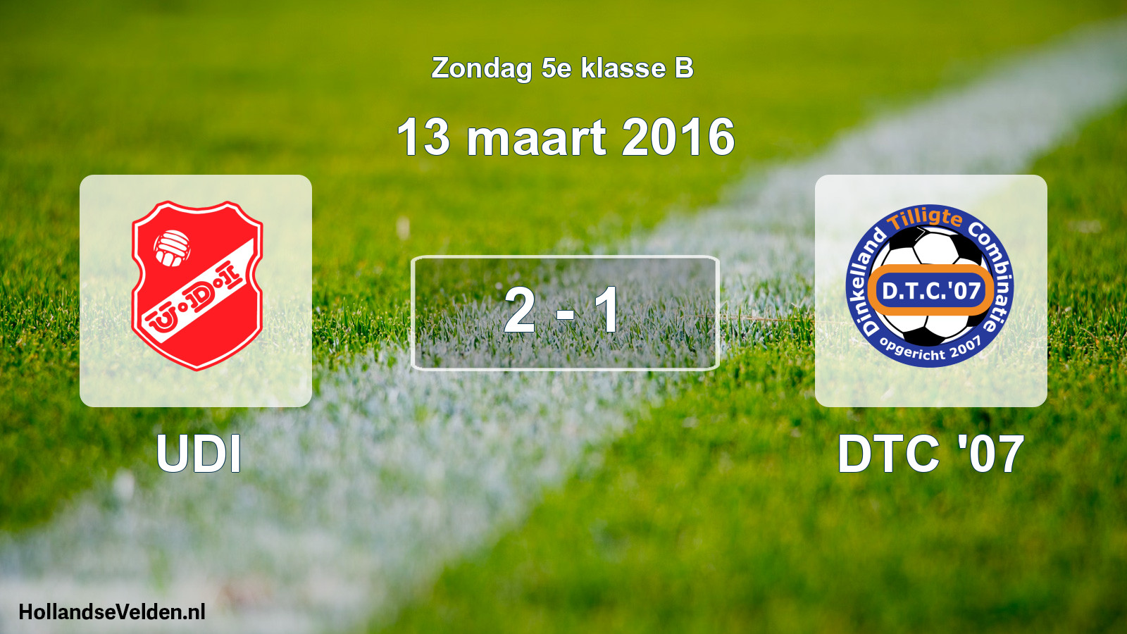 Total number of matches played: UDI - DTC '07 2 - 1 (13 March 2016)