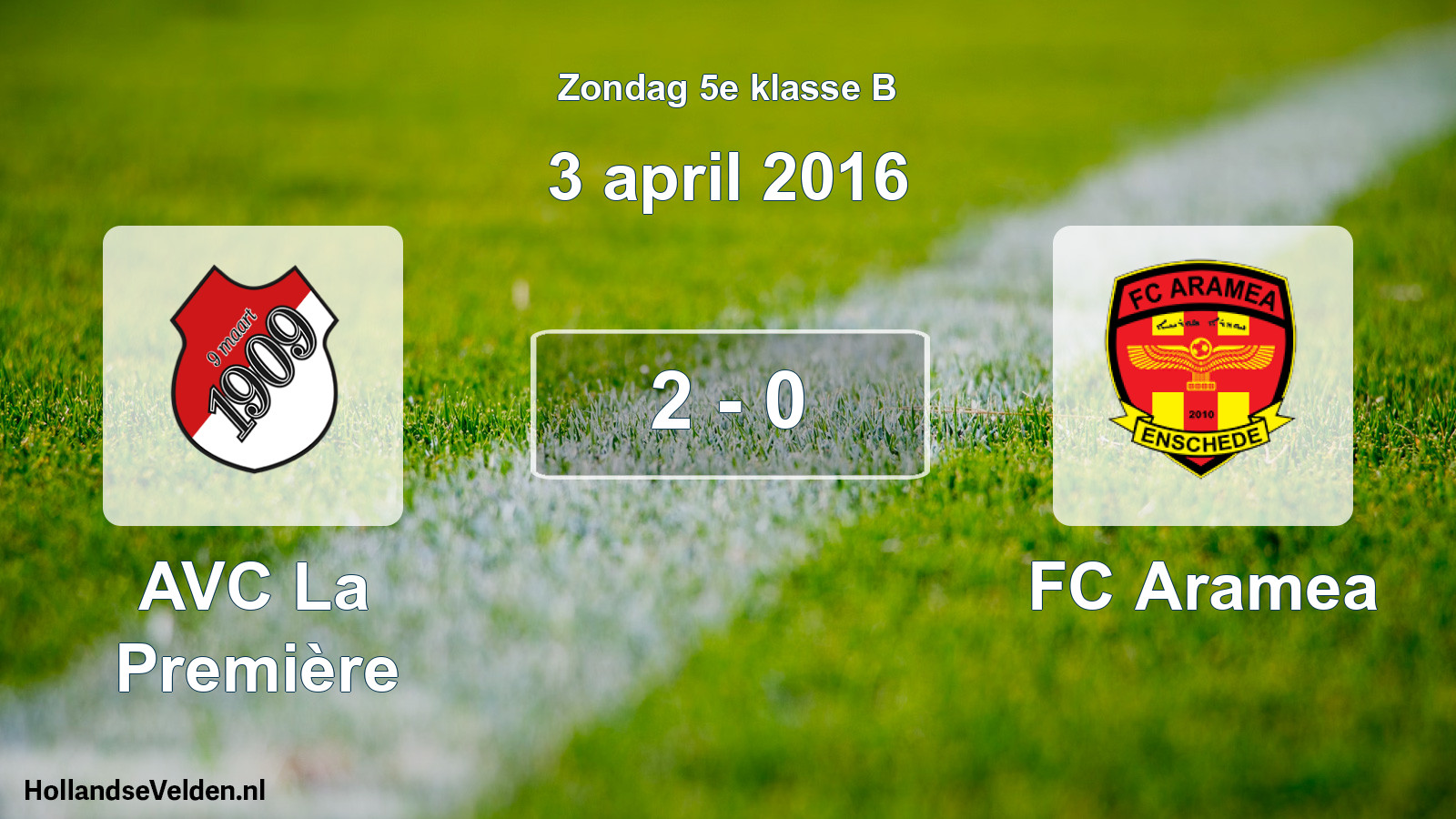 Total number of matches played: AVC La Première - FC Aramea 2 - 0 (3 April 2016)