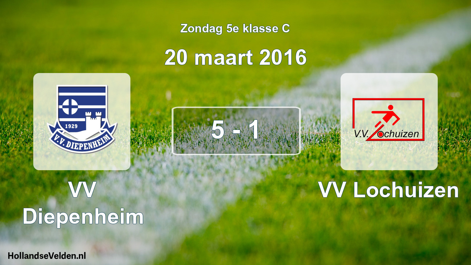 Total number of matches played: VV Diepenheim - VV Lochuizen 5 - 1 (20 March 2016)