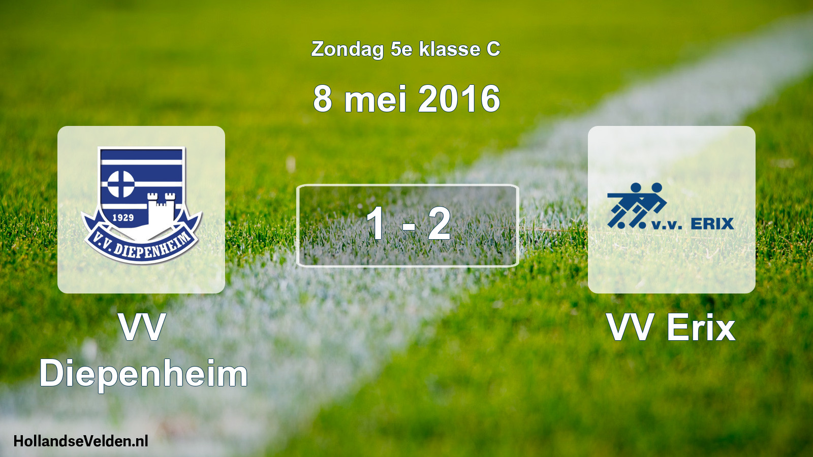 Total number of matches played: VV Diepenheim - VV Erix 1 - 2 (8 May 2016)