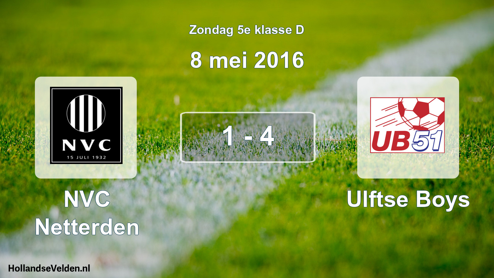Total number of matches played: NVC Netterden - Ulftse Boys 1 - 4 (8 May 2016)