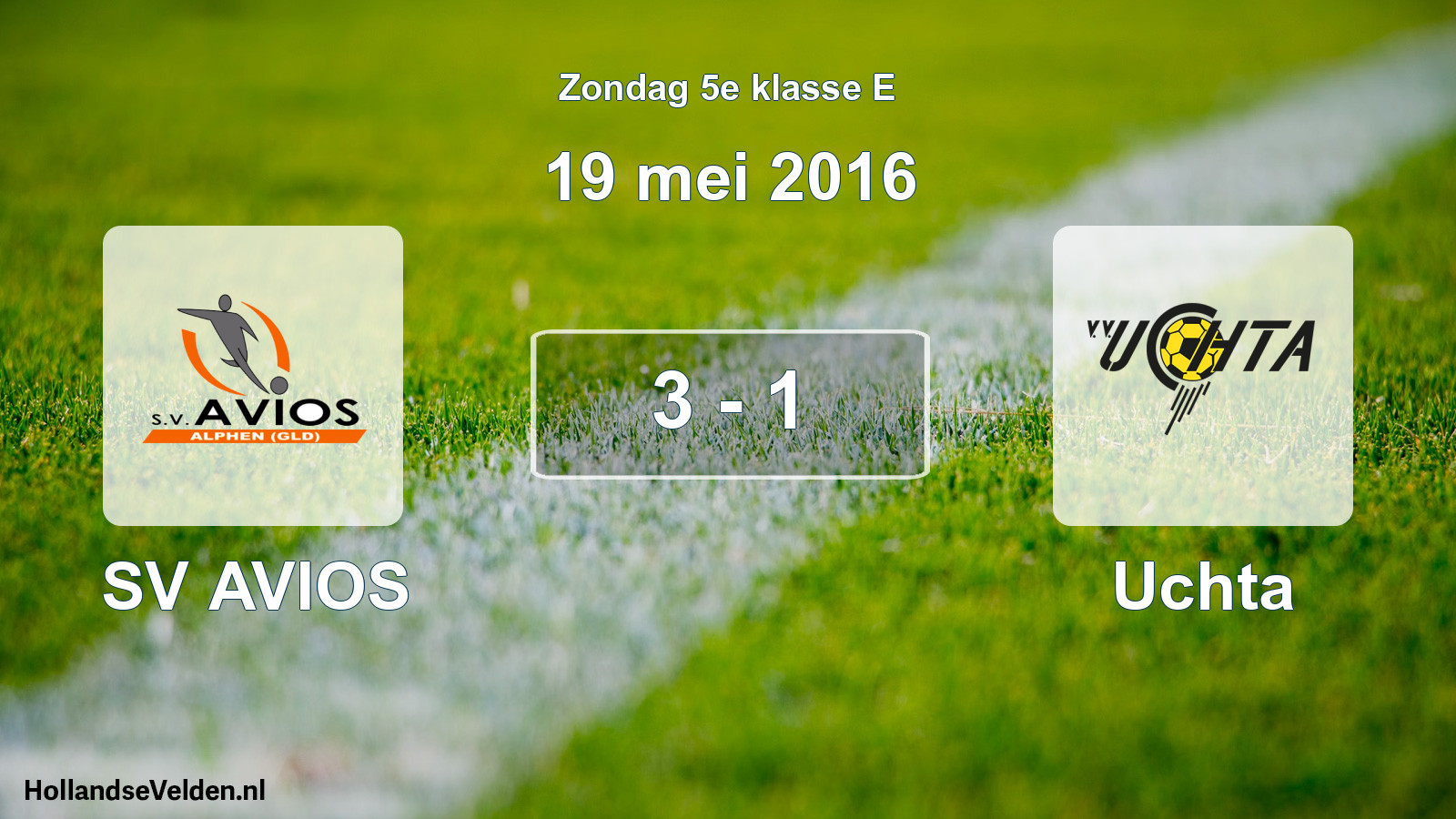 Total number of matches played: SV AVIOS - Uchta 3 - 1 (19 May 2016)