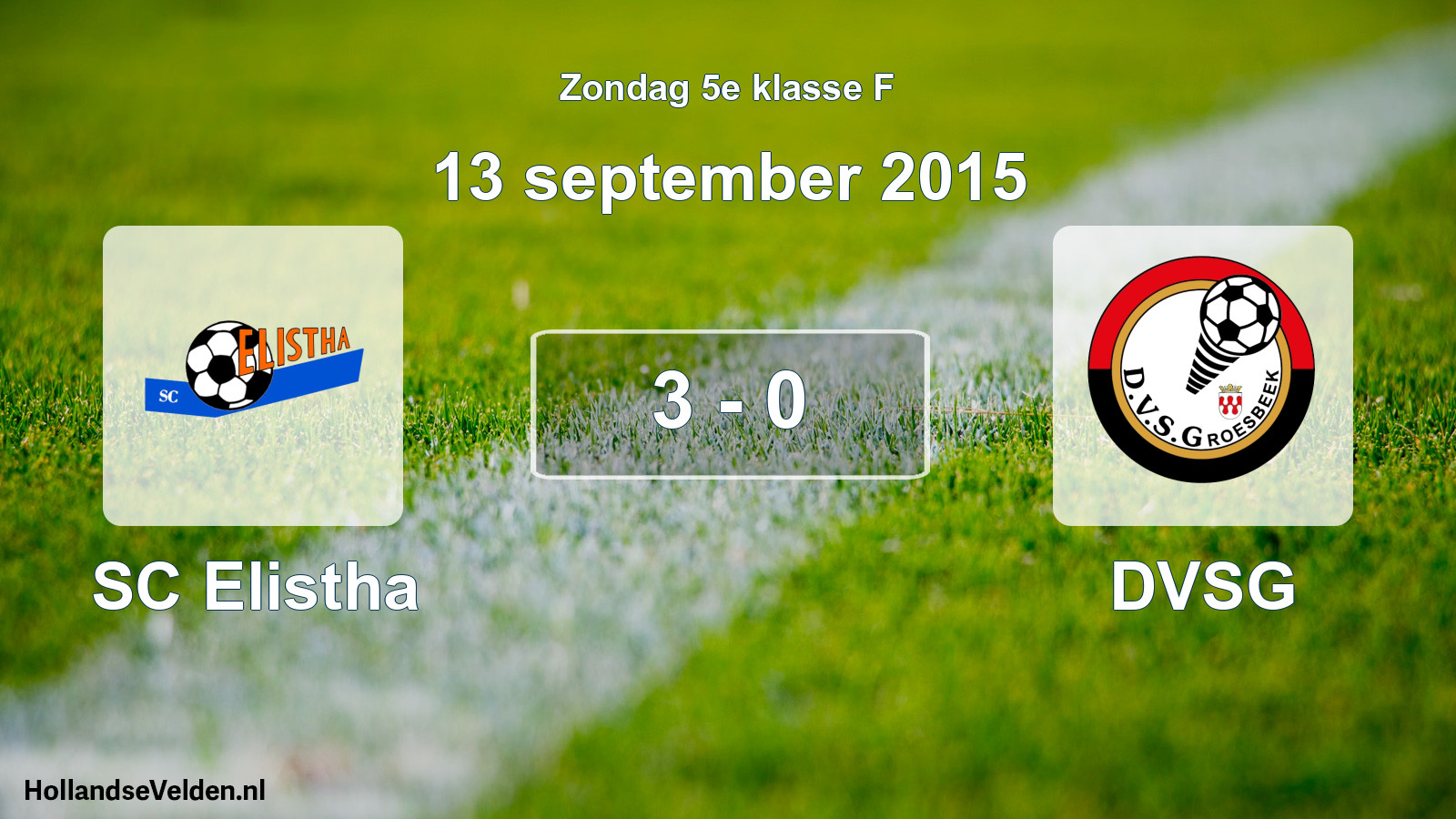 Total number of matches played: SC Elistha - DVSG 3 - 0 (13 September 2015)