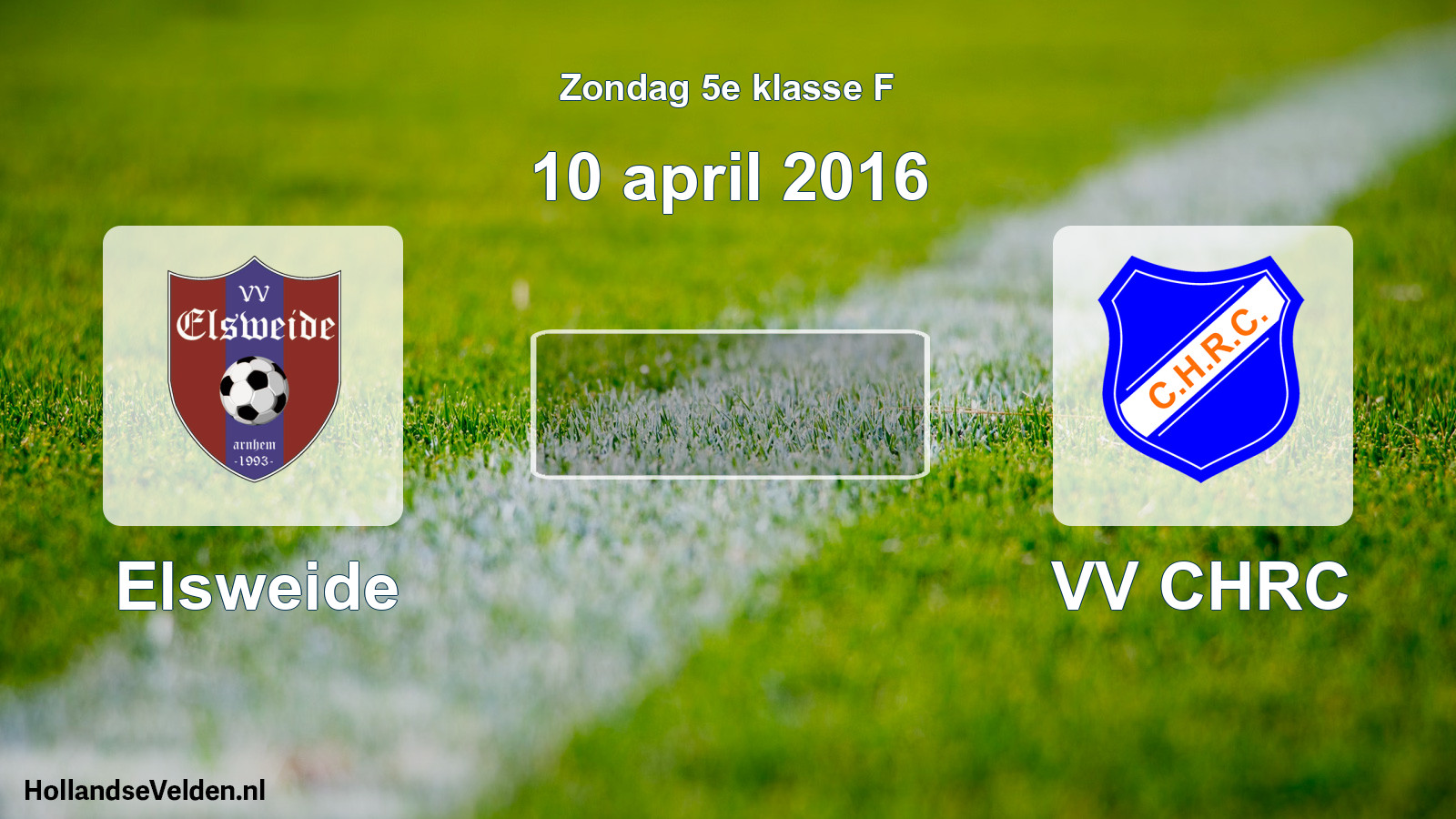 Scheduled Match: Elsweide - VV CHRC (10 April 2016)