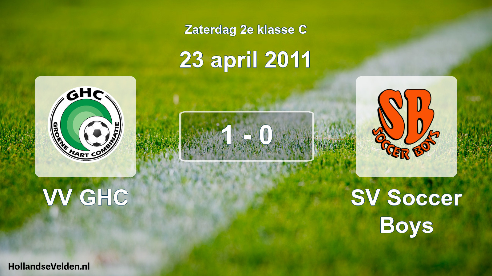 Total number of matches played: VV GHC - SV Soccer Boys 1 - 0 (23 April 2011)