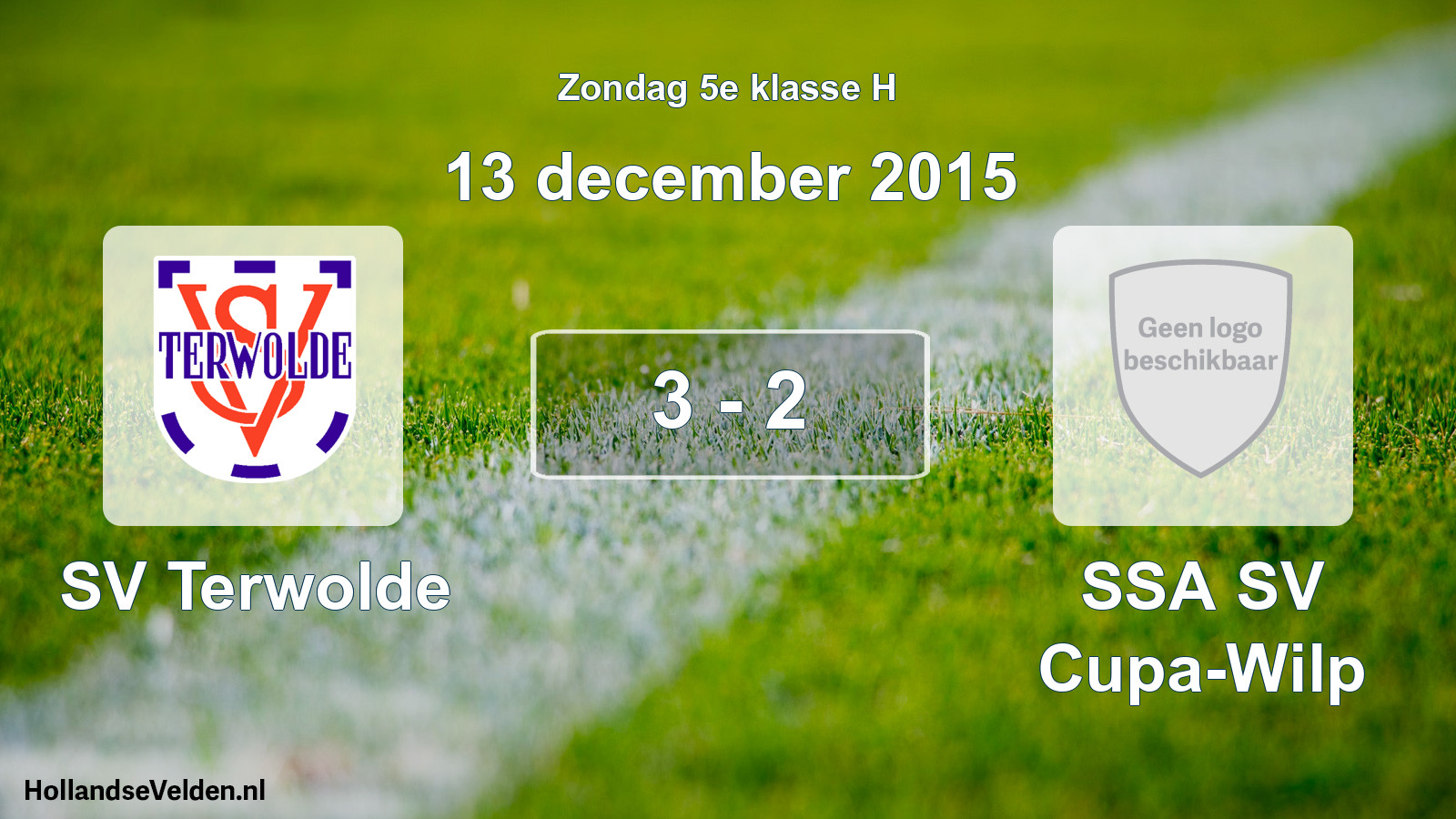 Total number of matches played: SV Terwolde - SSA SV Cupa-Wilp 3 - 2 (13 December 2015)