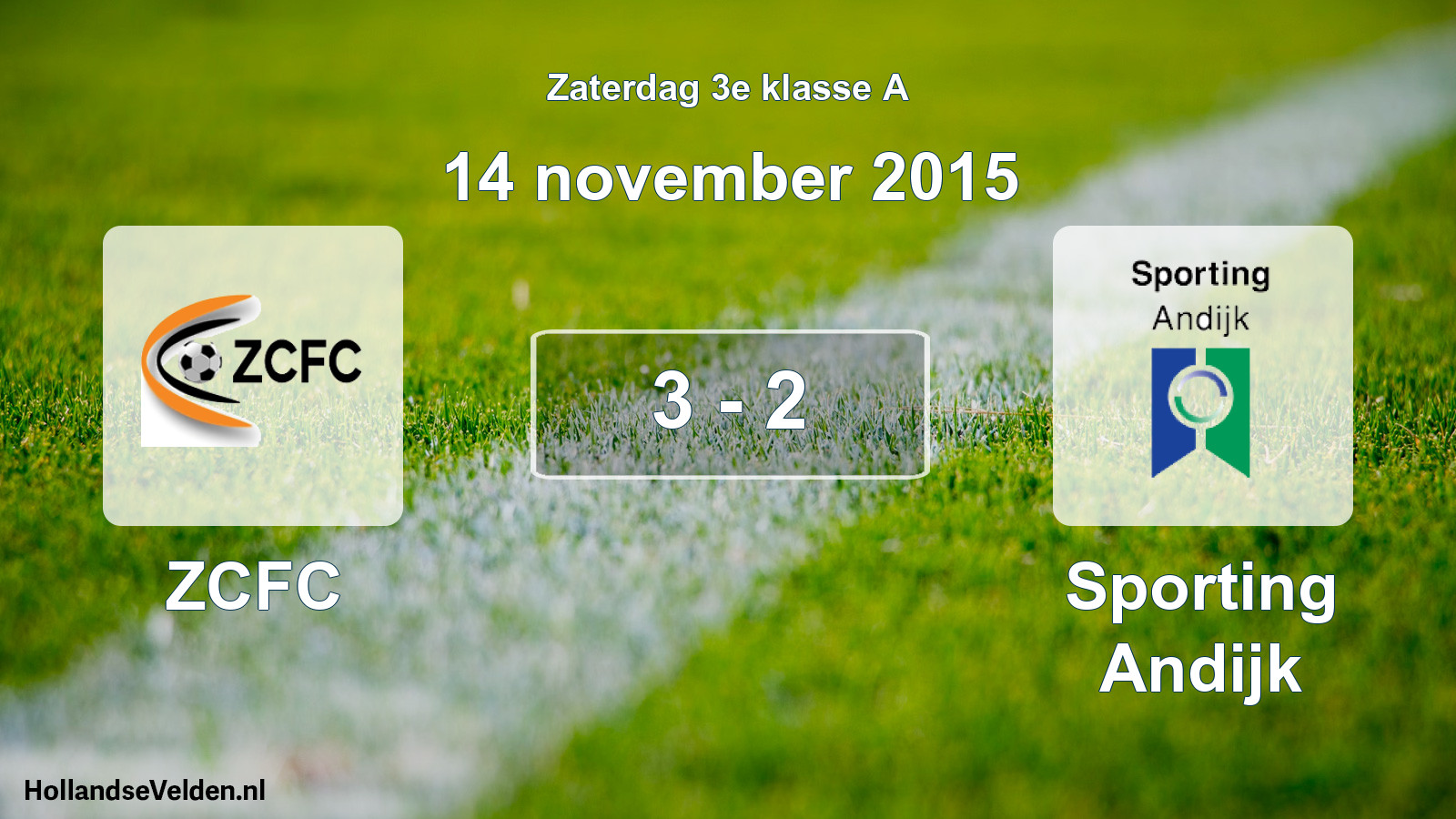 Total number of matches played: ZCFC - Sporting Andijk 3 - 2 (14 November 2015)