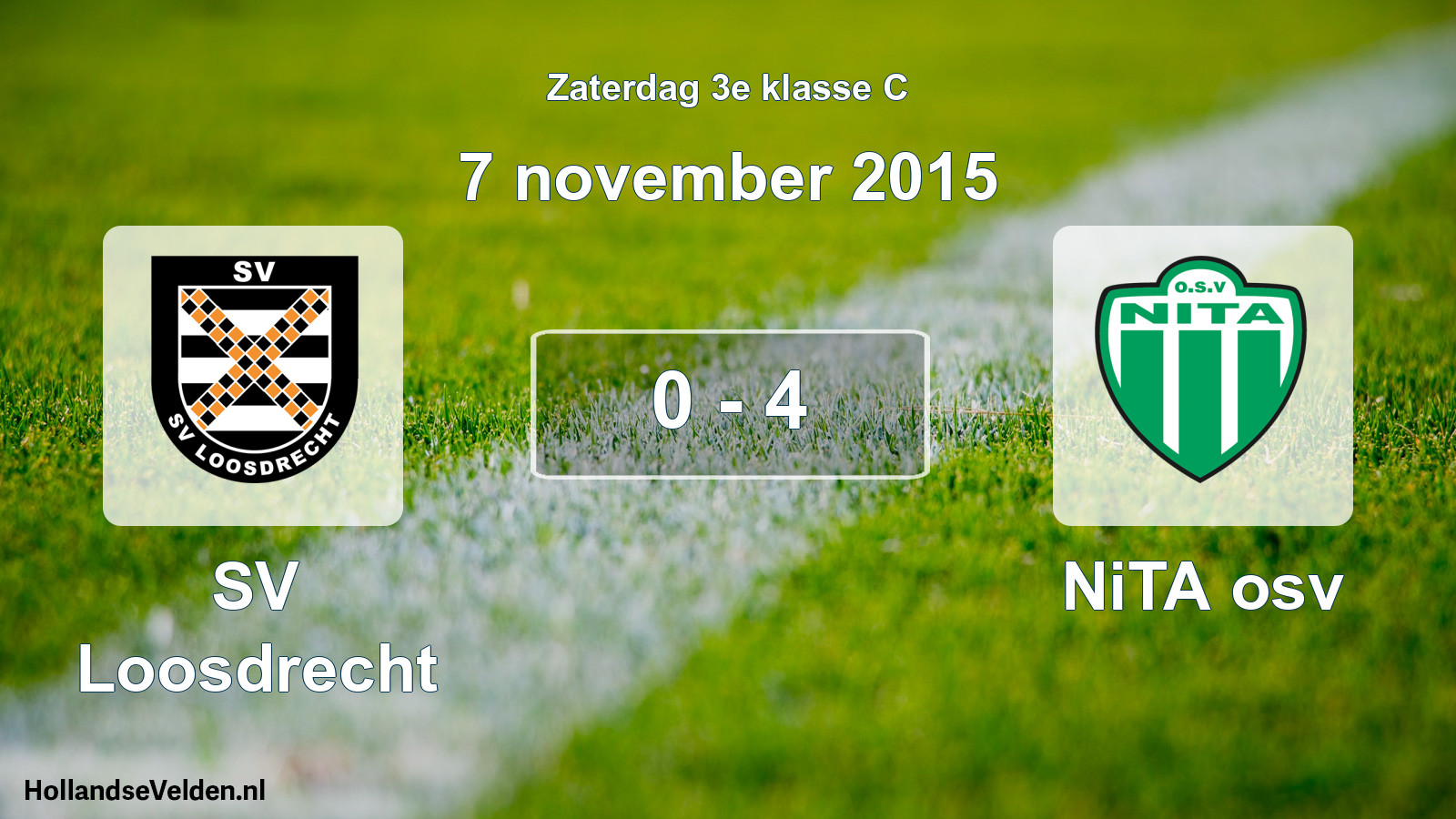 Total number of matches played: SV Loosdrecht - NiTA osv 0 - 4 (7 November 2015)