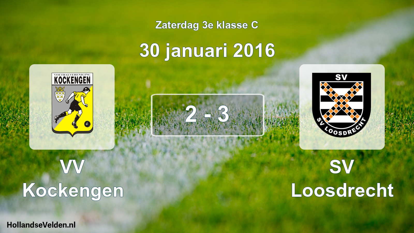 Total number of matches played: VV Kockengen - SV Loosdrecht 2 - 3 (30 January 2016)