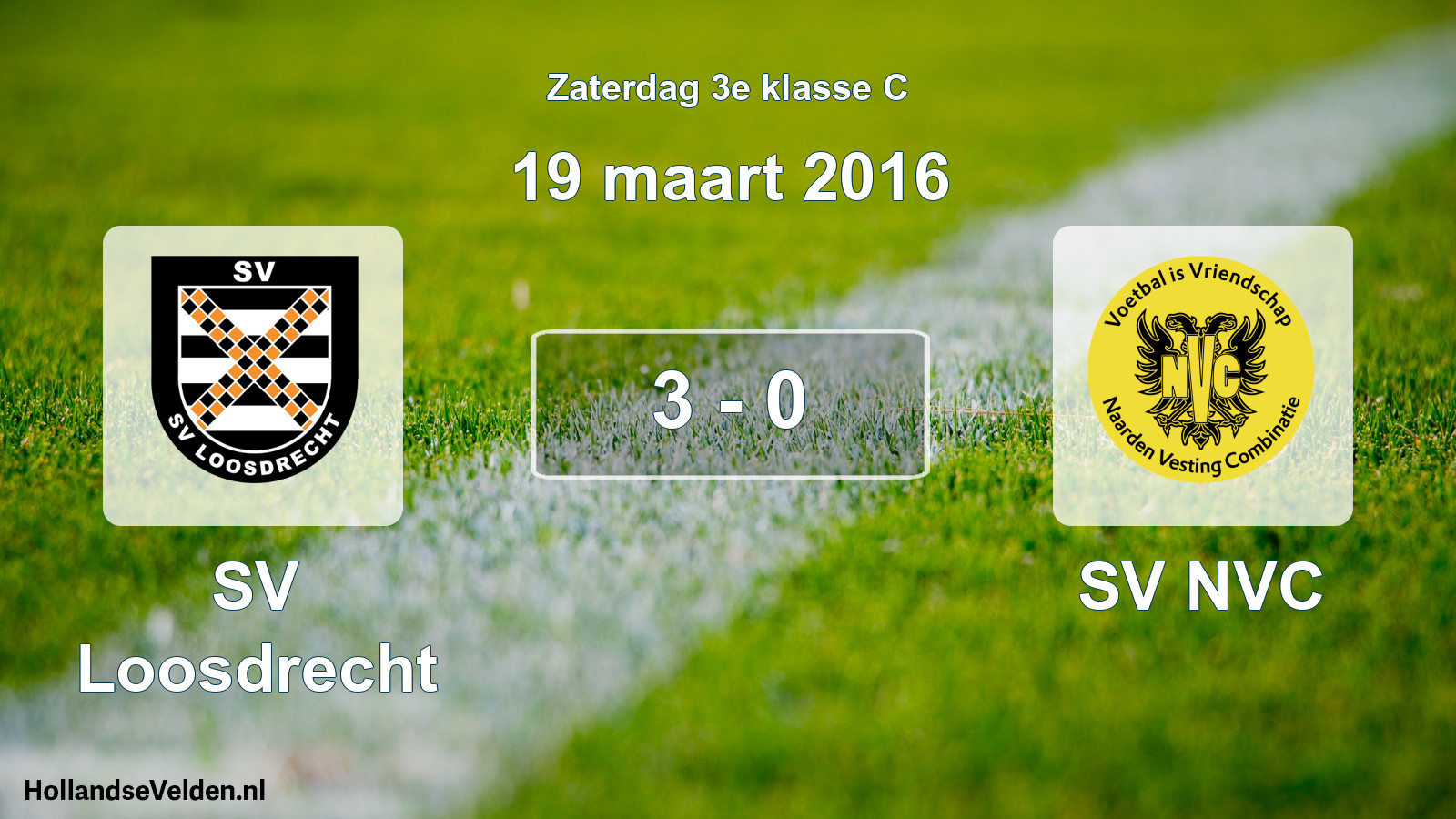 Total number of matches played: SV Loosdrecht - SV NVC 3 - 0 (19 March 2016)