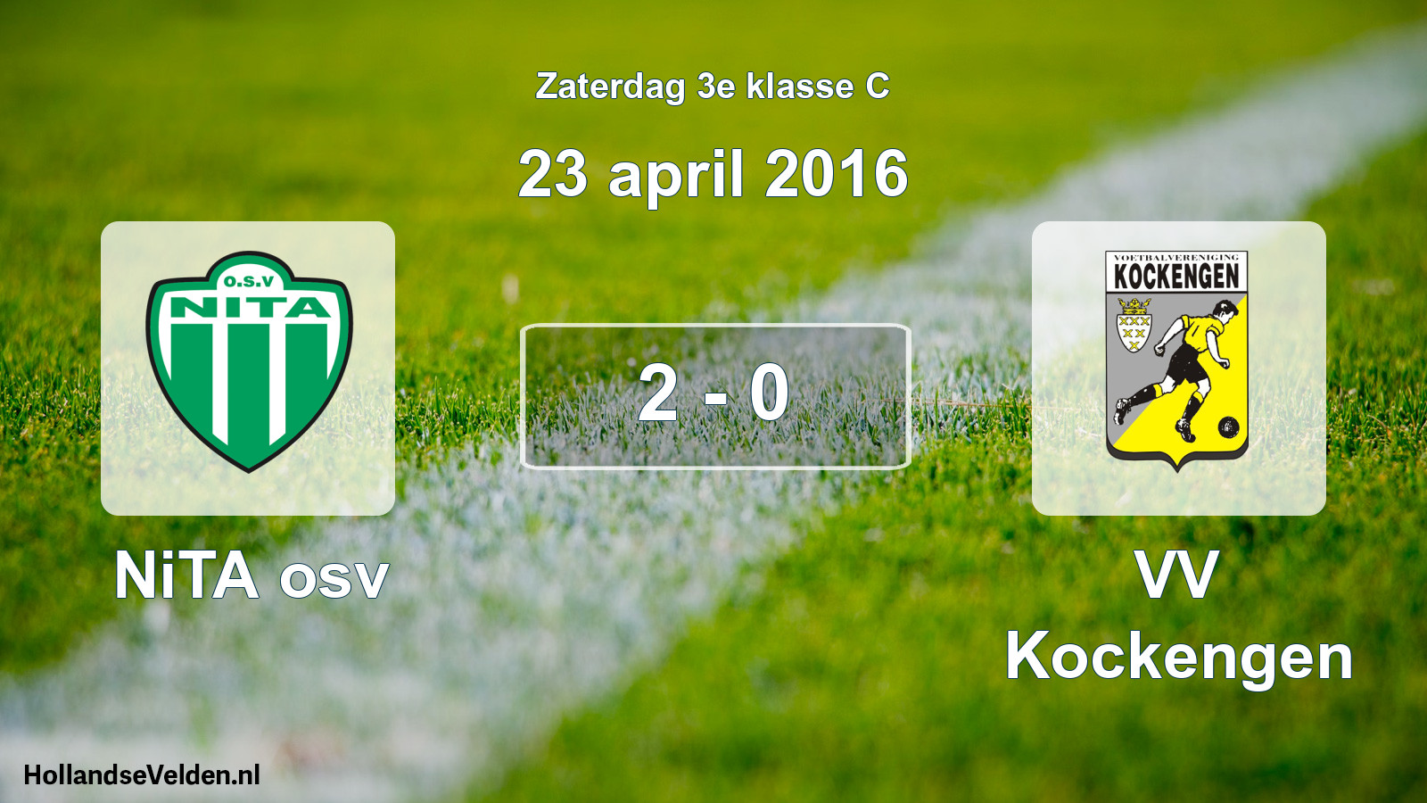 Total number of matches played: NiTA osv - VV Kockengen 2 - 0 (23 April 2016)
