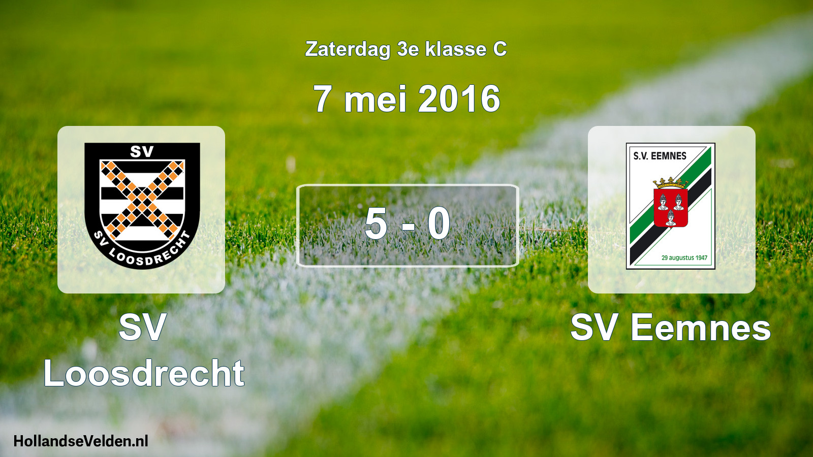 Total number of matches played: SV Loosdrecht - SV Eemnes 5 - 0 (7 May 2016)