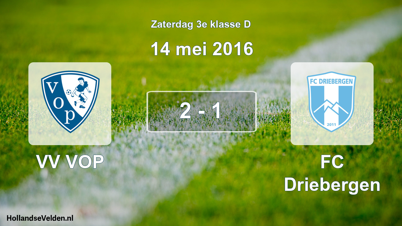 Total number of matches played: VV VOP - FC Driebergen 2 - 1 (14 May 2016)