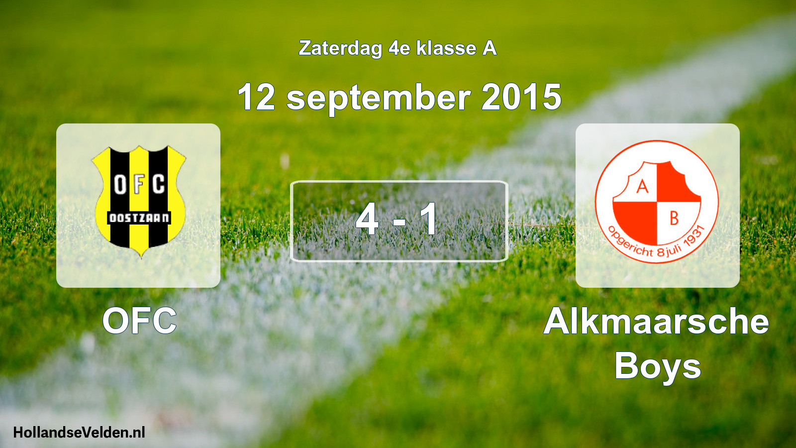 Total number of matches played: OFC - Alkmaarsche Boys 4 - 1 (12 September 2015)