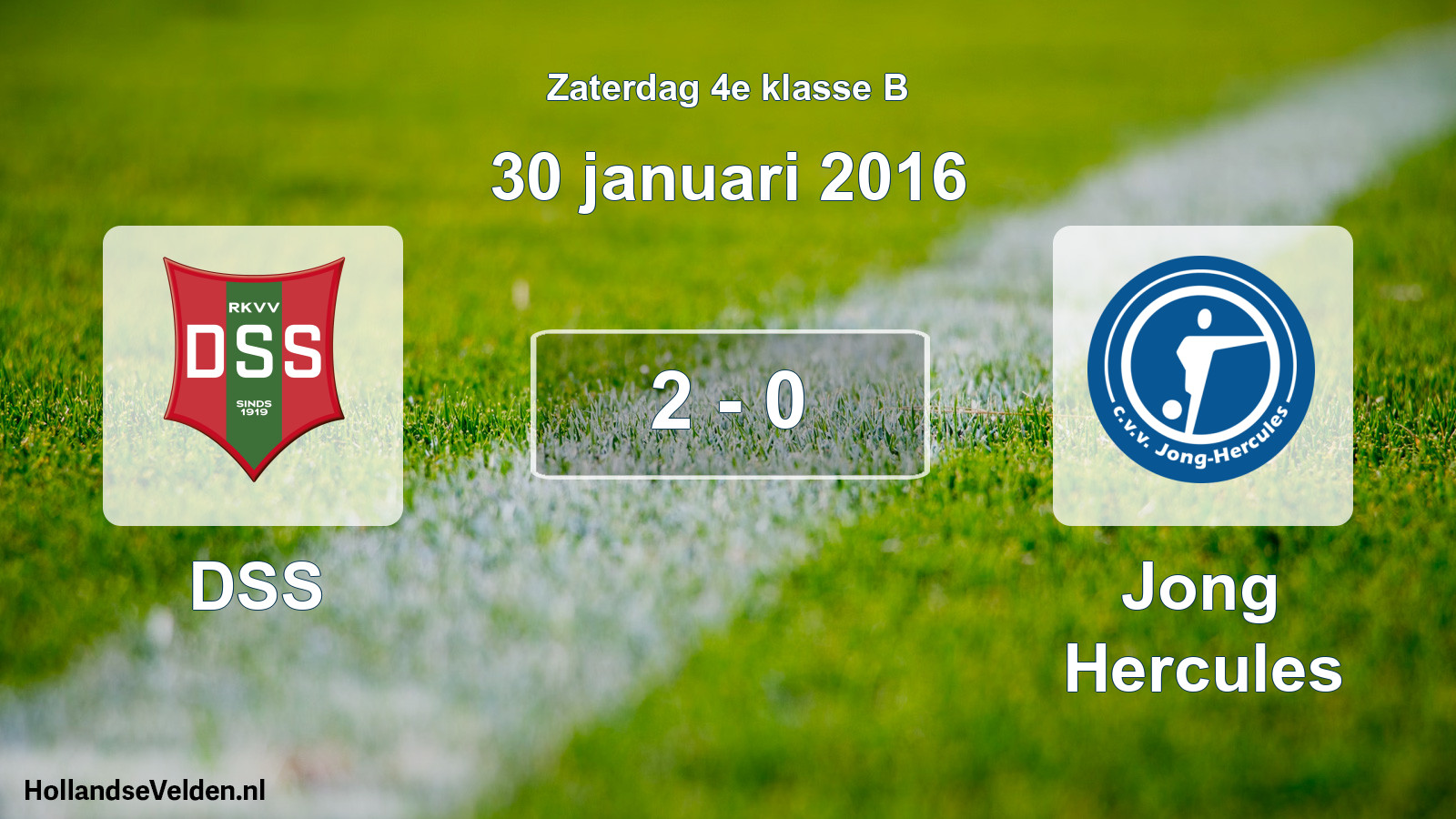 Total number of matches played: DSS - Jong Hercules 2 - 0 (30 January 2016)
