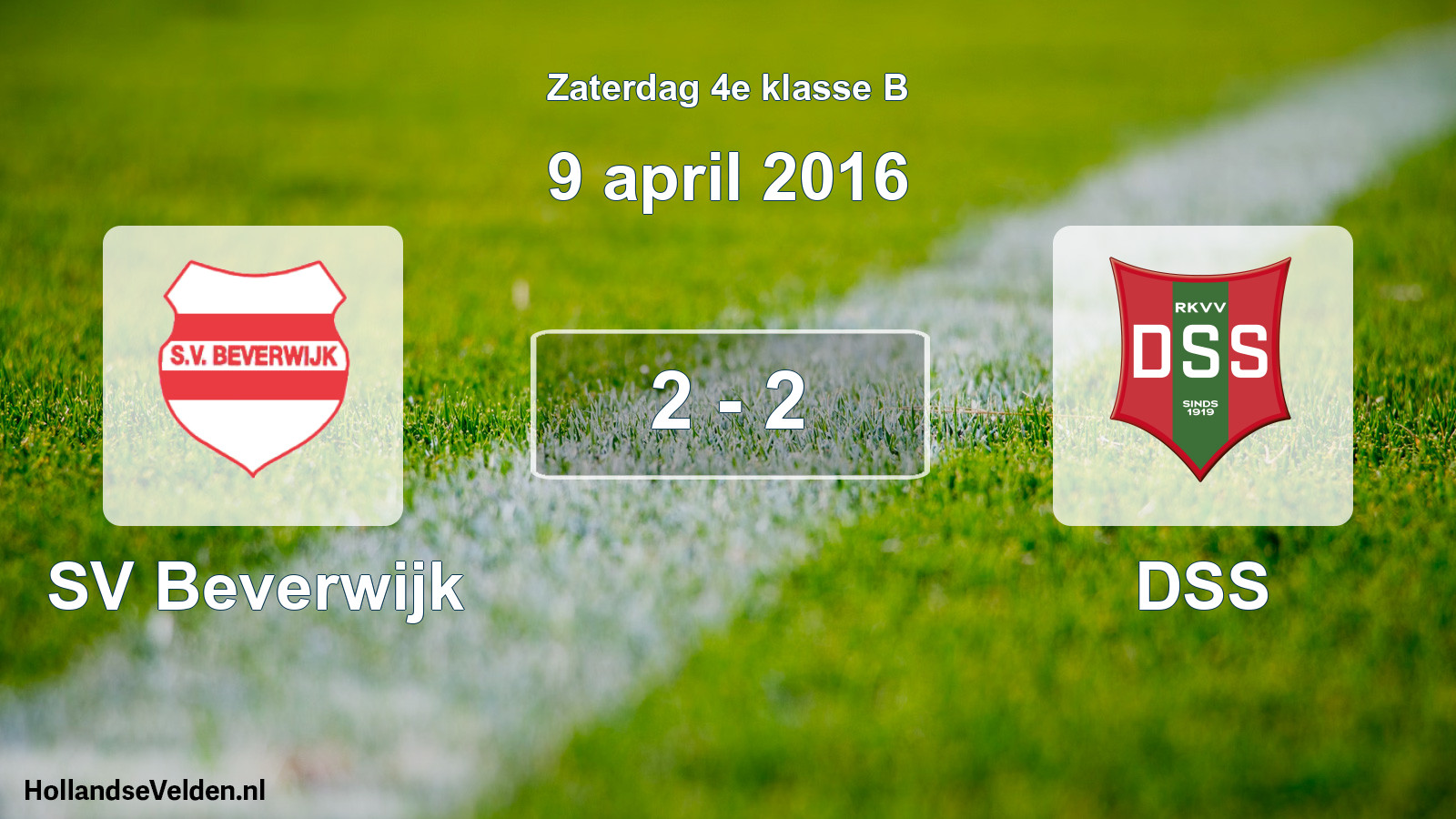 Total number of matches played: SV Beverwijk - DSS 2 - 2 (9 April 2016)
