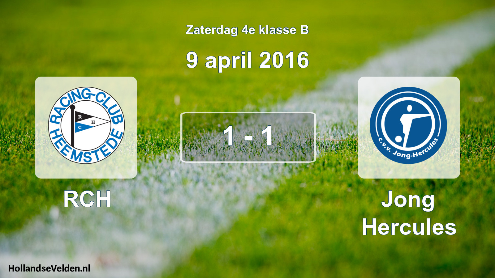 Total number of matches played: RCH - Jong Hercules 1 - 1 (9 April 2016)