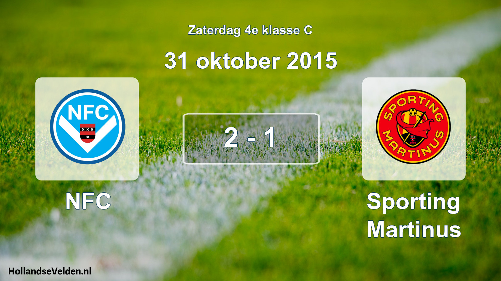 Total number of matches played: NFC - Sporting Martinus 2 - 1 (31 October 2015)