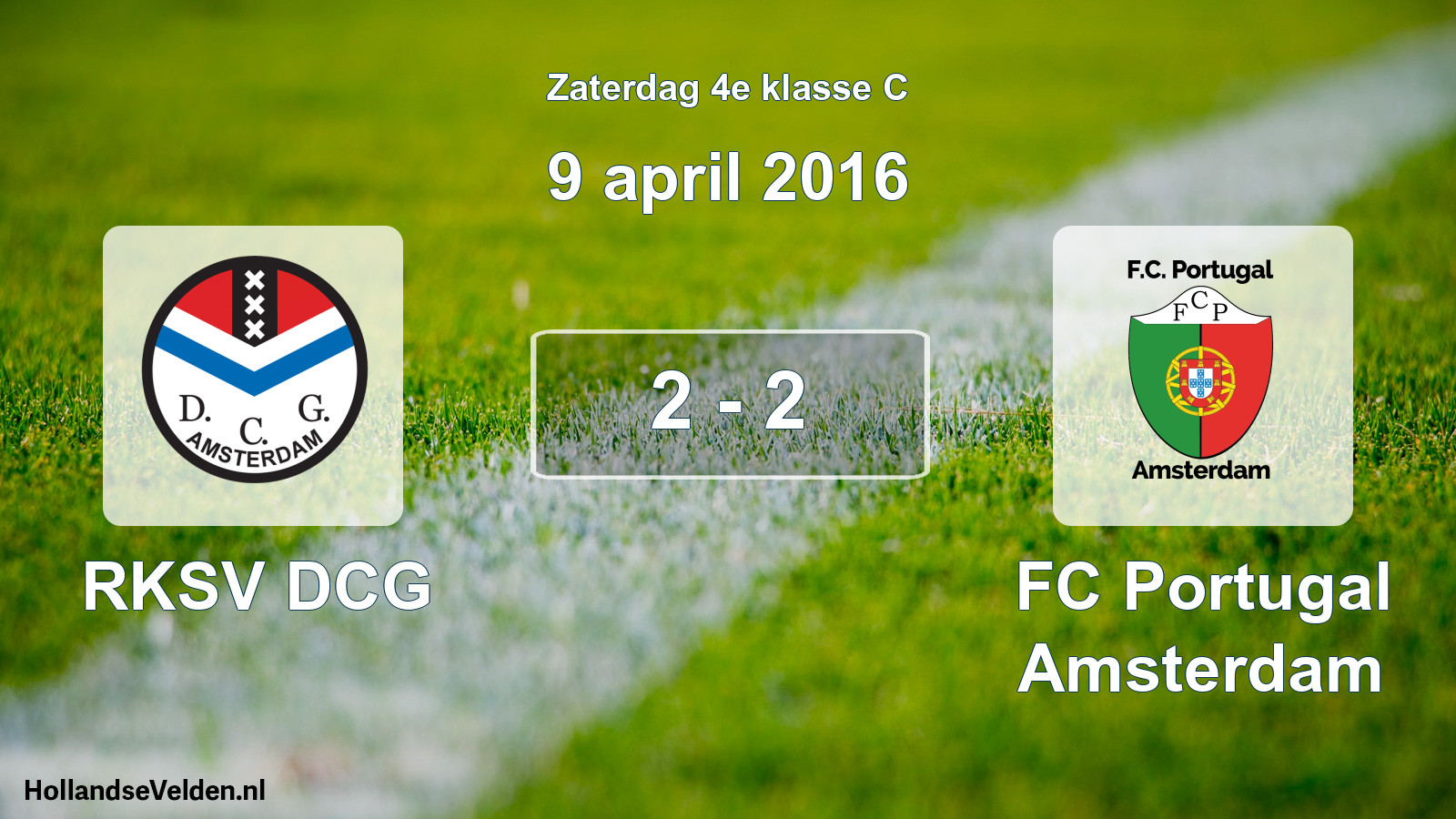 Total number of matches played: RKSV DCG - FC Portugal Amsterdam 2 - 2 (9 April 2016)