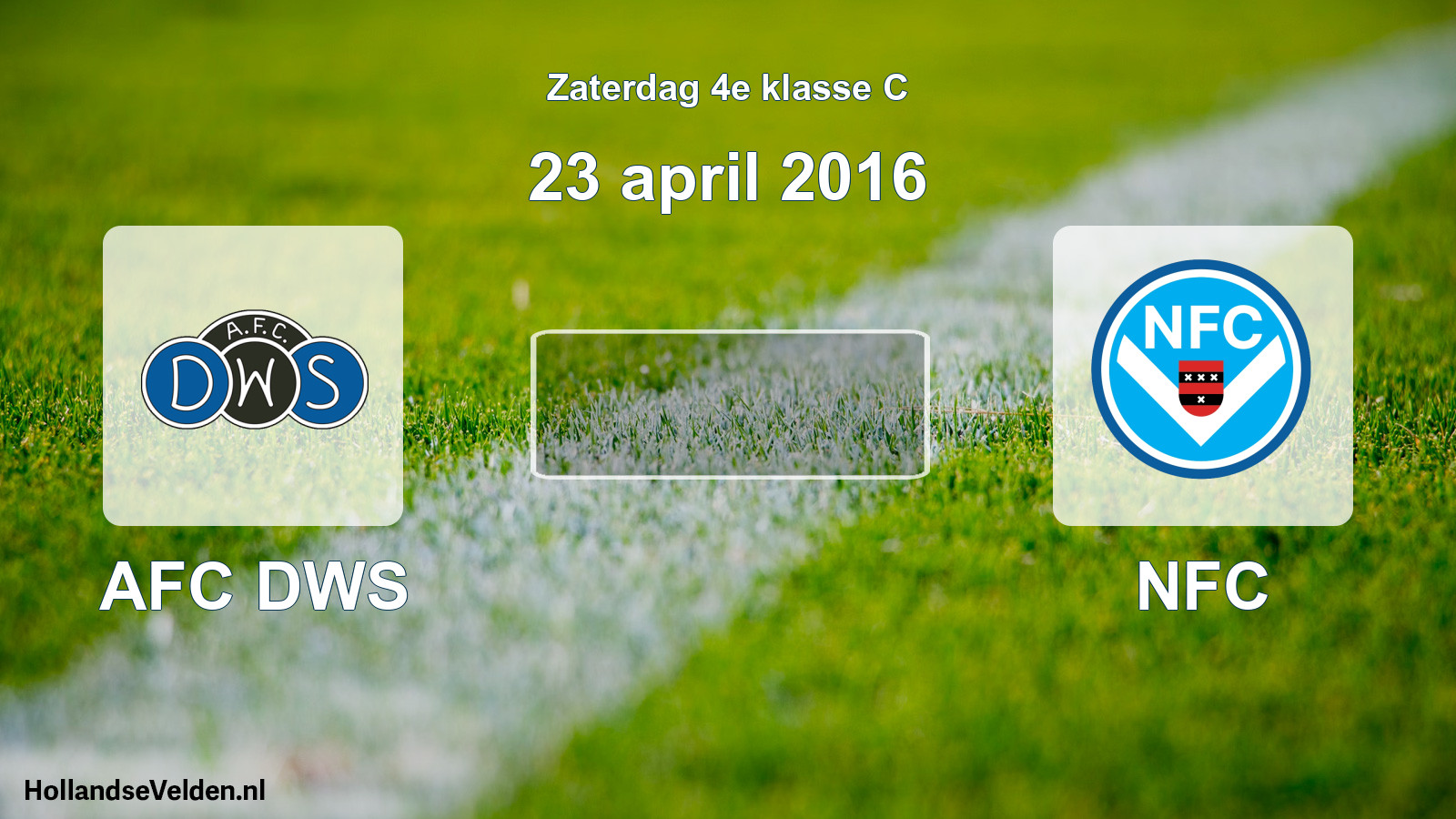 Scheduled Match: AFC DWS - NFC (23 April 2016)