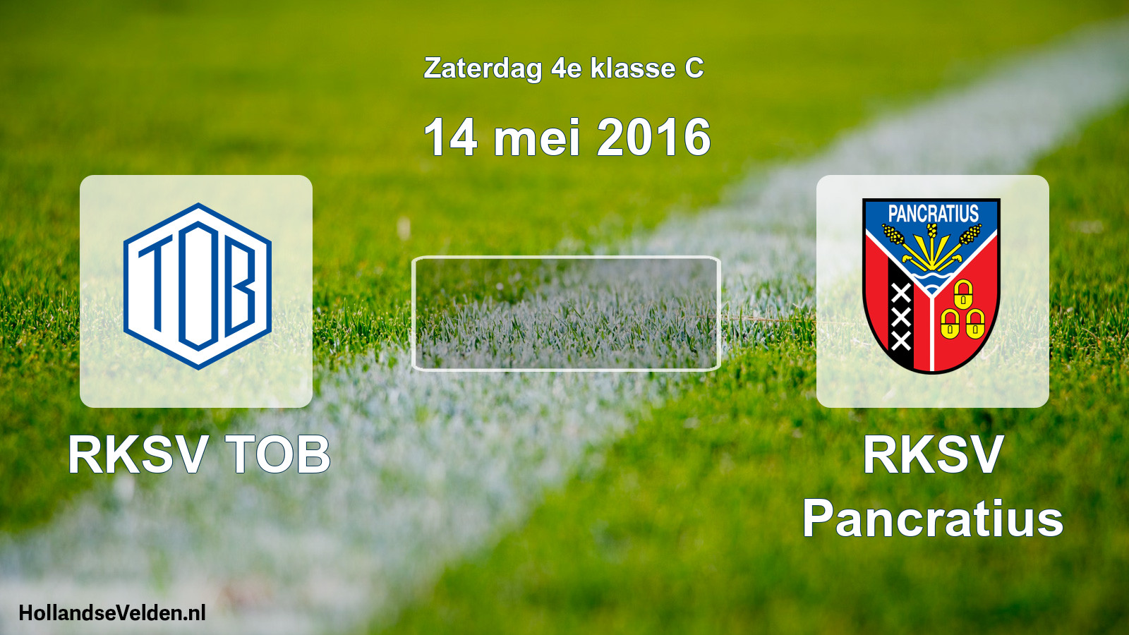 Scheduled Match: RKSV TOB - RKSV Pancratius (14 May 2016)