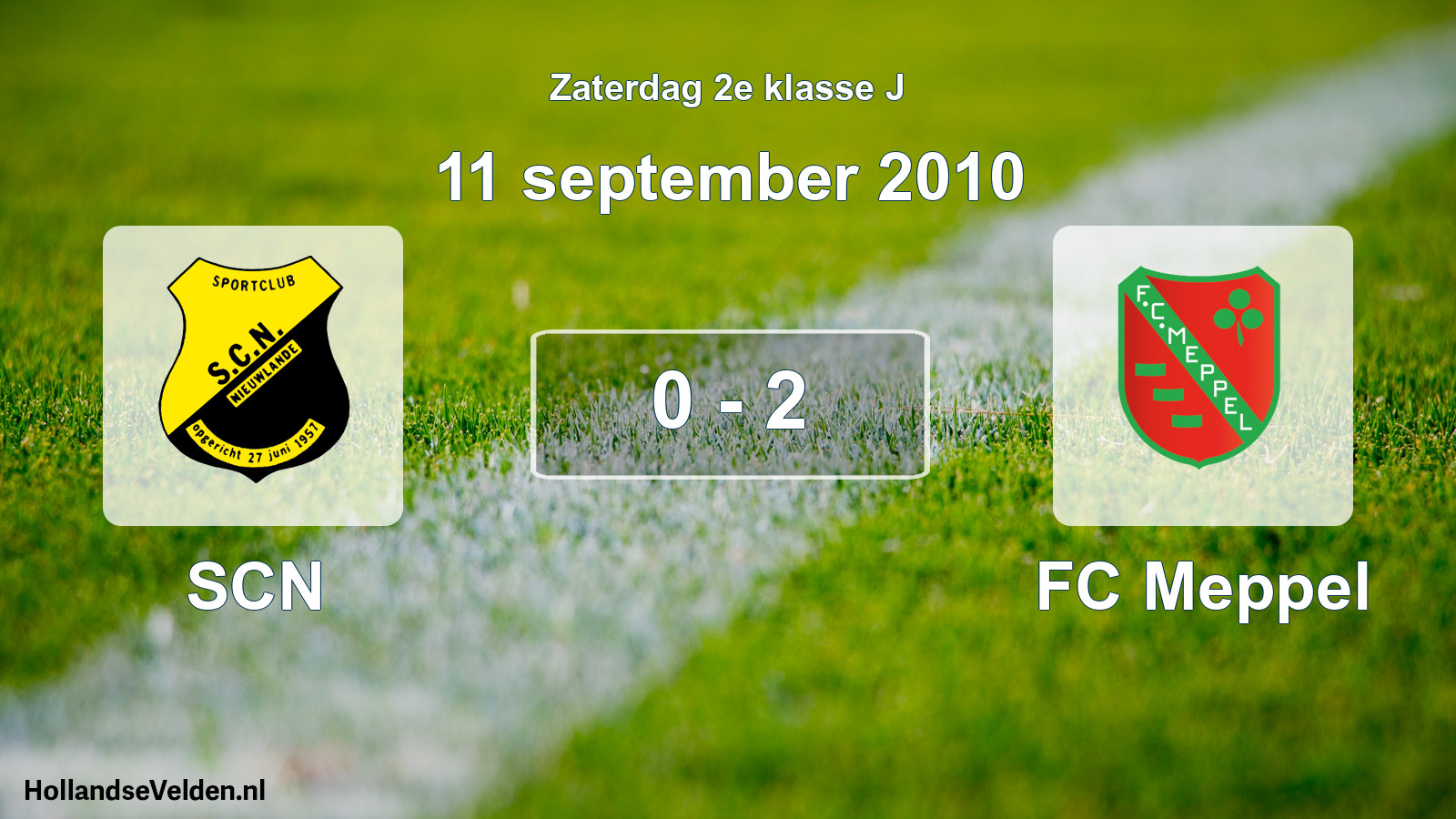 Total number of matches played: SCN - FC Meppel 0 - 2 (11 September 2010)