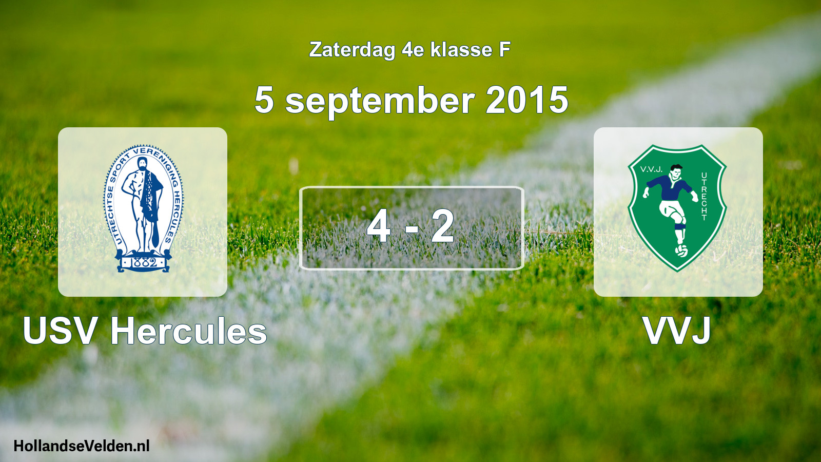 Total number of matches played: USV Hercules - VVJ 4 - 2 (5 September 2015)
