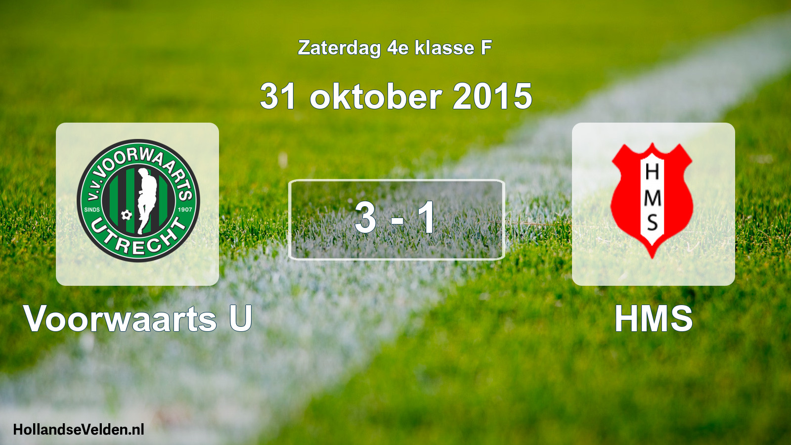 Total number of matches played: Voorwaarts U - HMS 3 - 1 (31 October 2015)