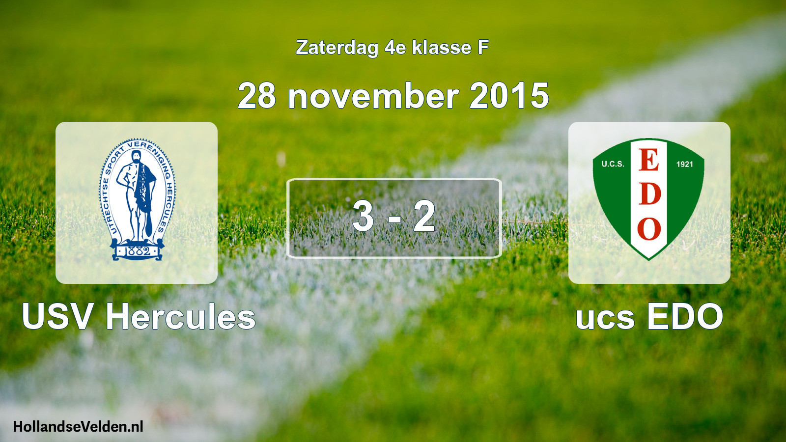 Total number of matches played: USV Hercules - ucs EDO 3 - 2 (28 November 2015)