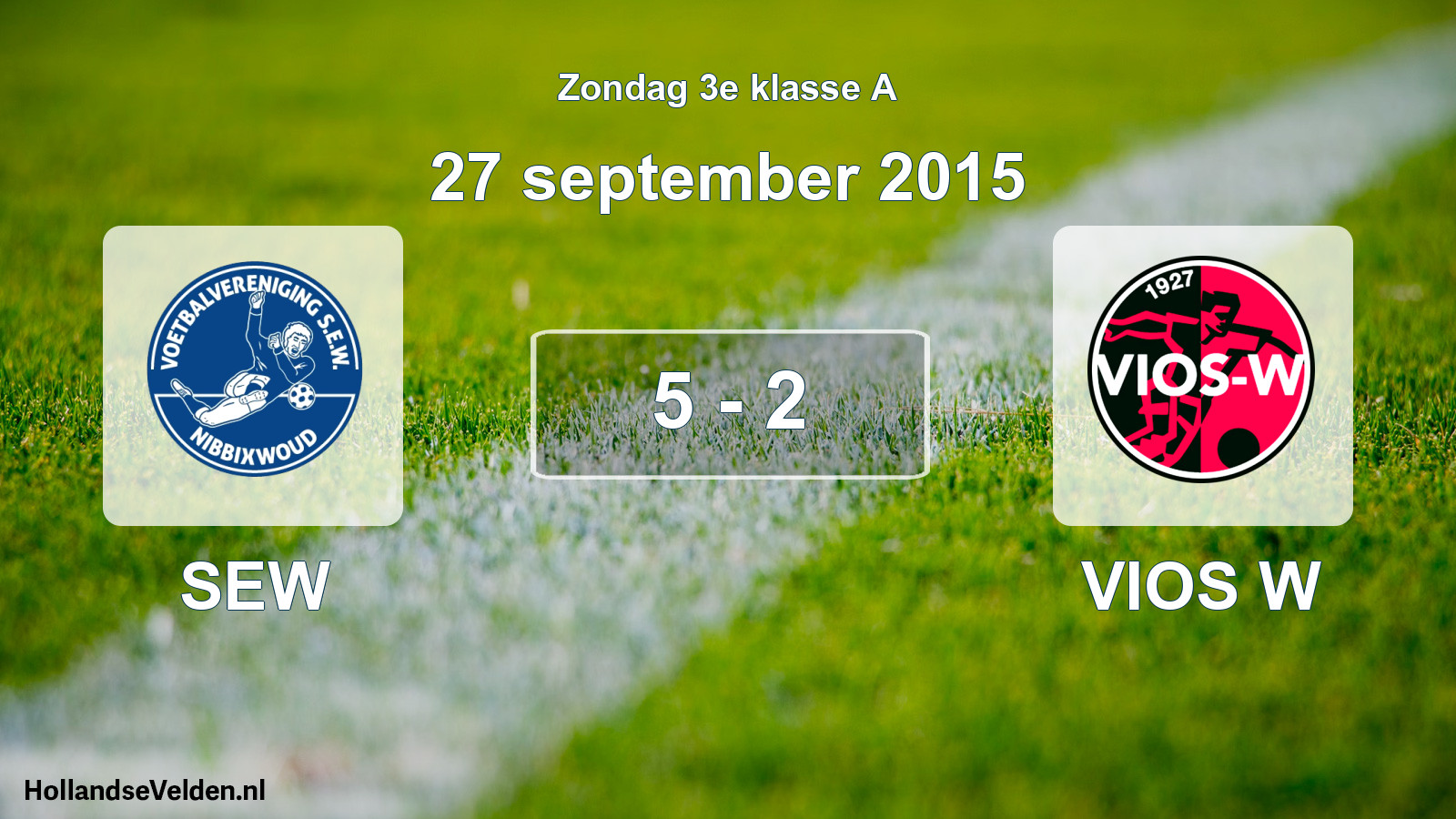 Total number of matches played: SEW - VIOS W 5 - 2 (27 September 2015)