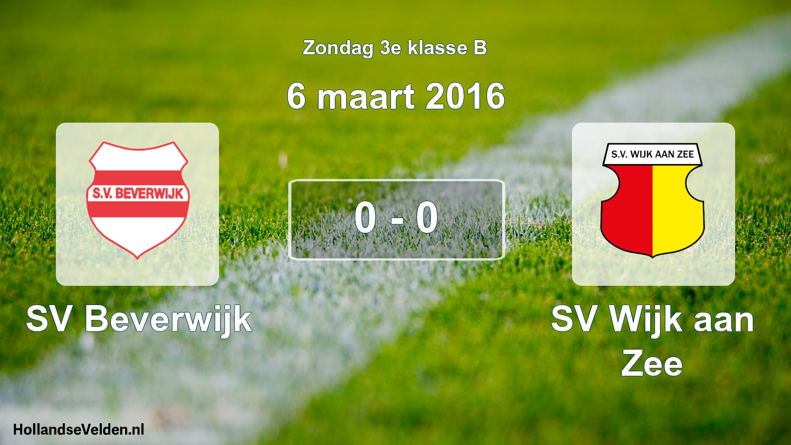 Total number of matches played: SV Beverwijk - SV Wijk aan Zee 0 - 0 (6 March 2016)