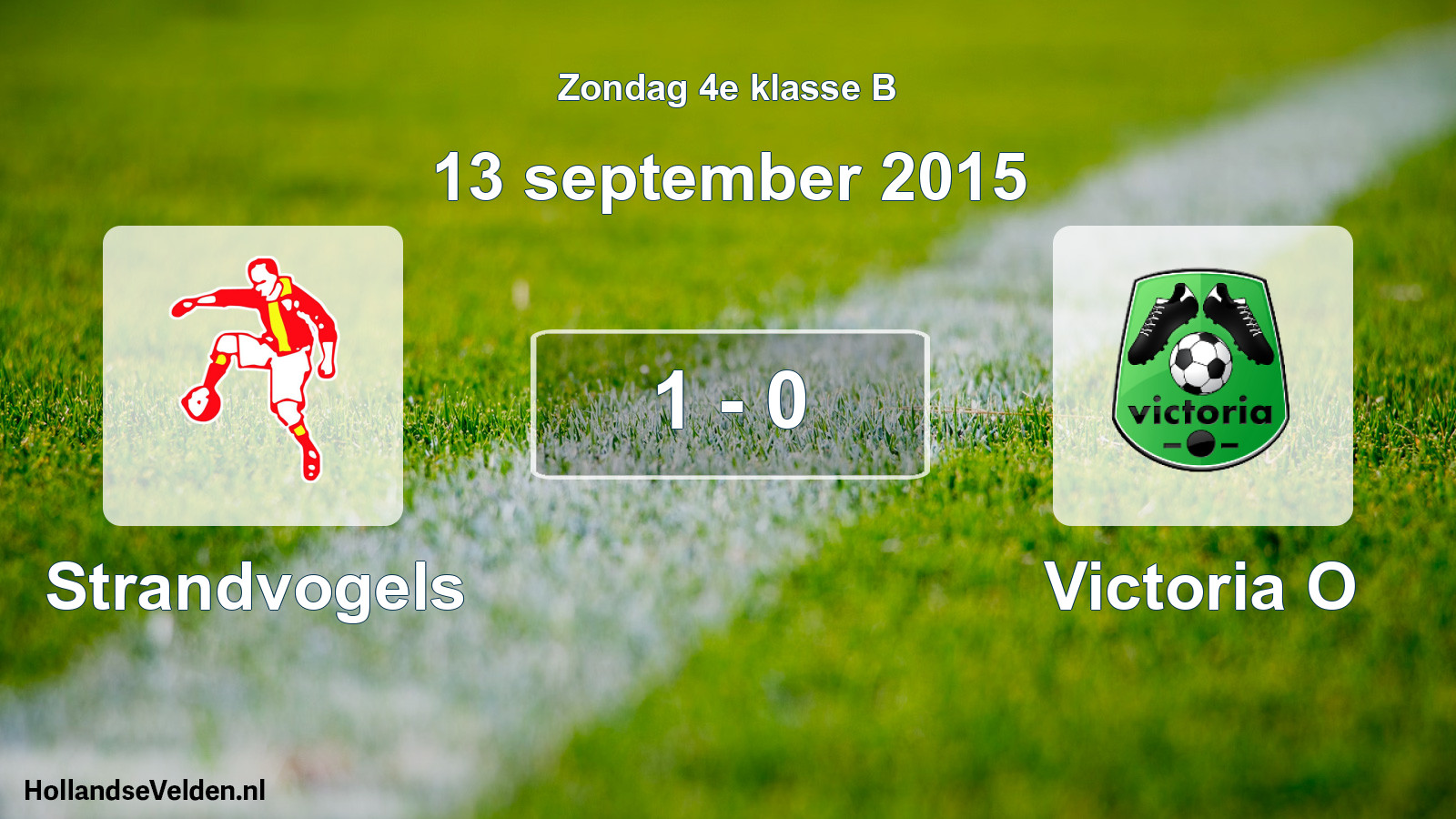 Total number of matches played: Strandvogels - Victoria O 1 - 0 (13 September 2015)