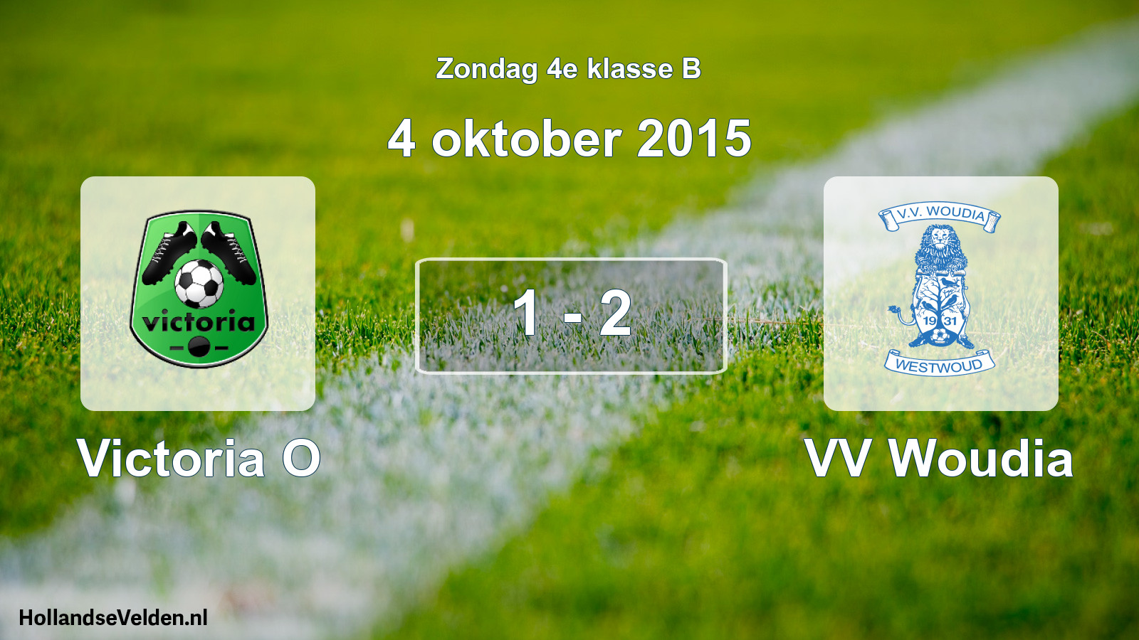 Total number of matches played: Victoria O - VV Woudia 1 - 2 (4 October 2015)