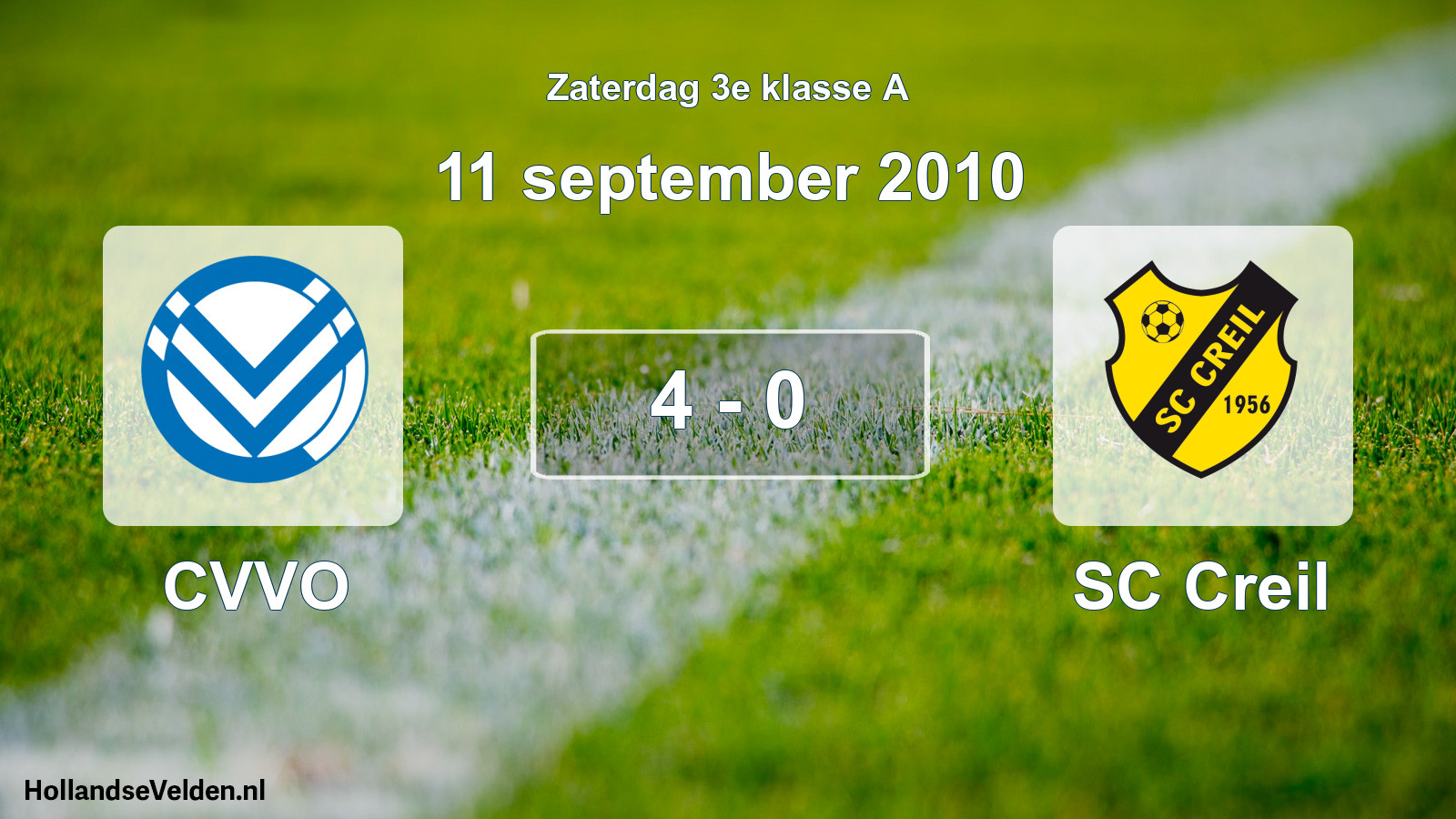Total number of matches played: CVVO - SC Creil 4 - 0 (11 September 2010)