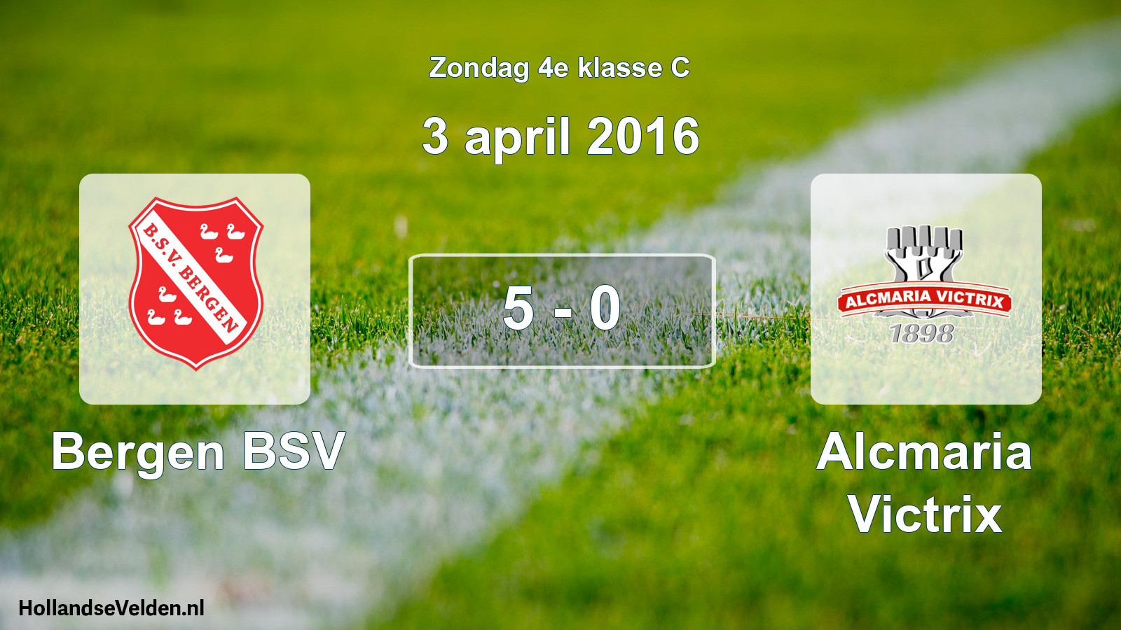 Total number of matches played: Bergen BSV - Alcmaria Victrix 5 - 0 (3 April 2016)