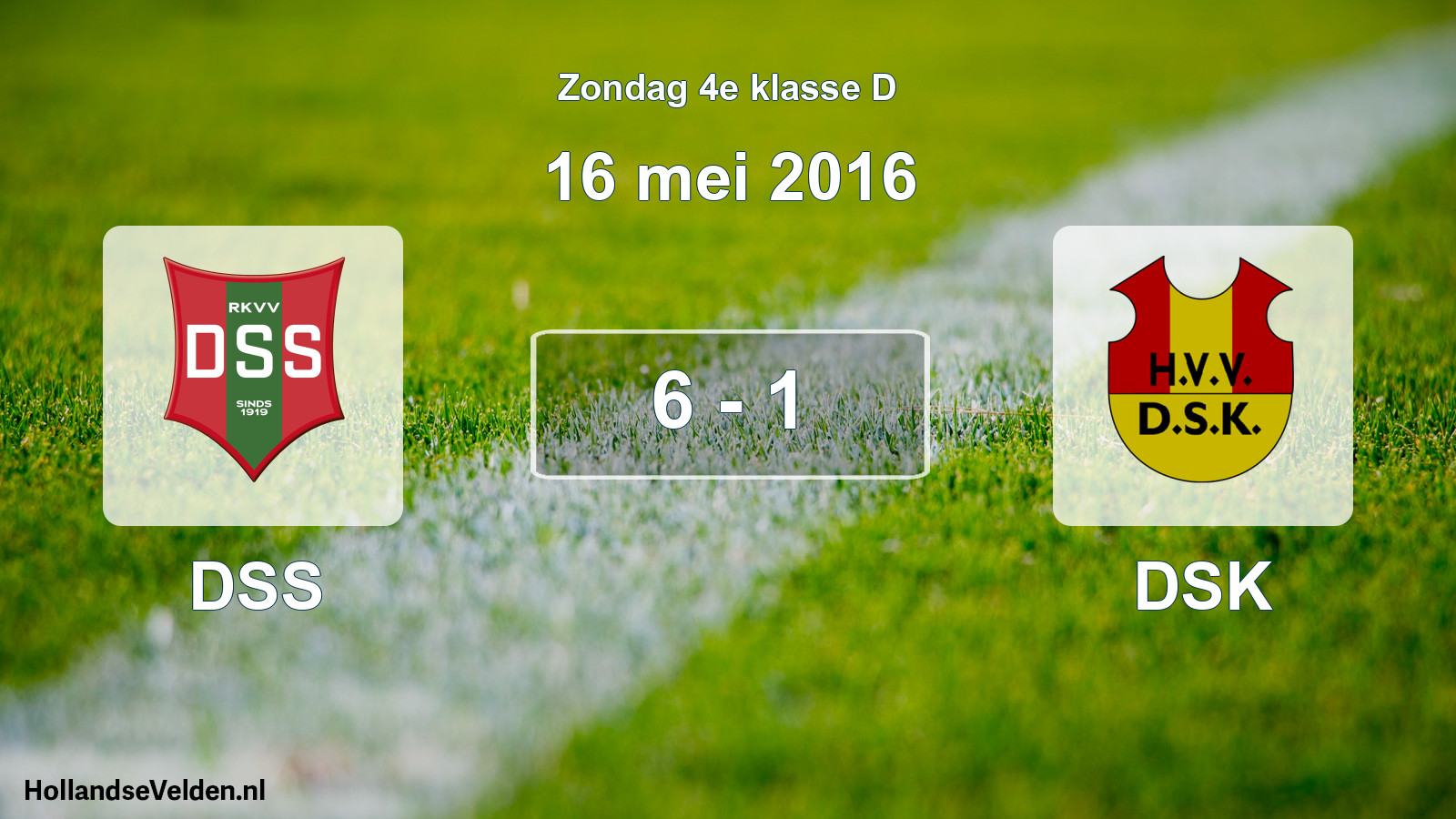 Total number of matches played: DSS - DSK 6 - 1 (16 May 2016)