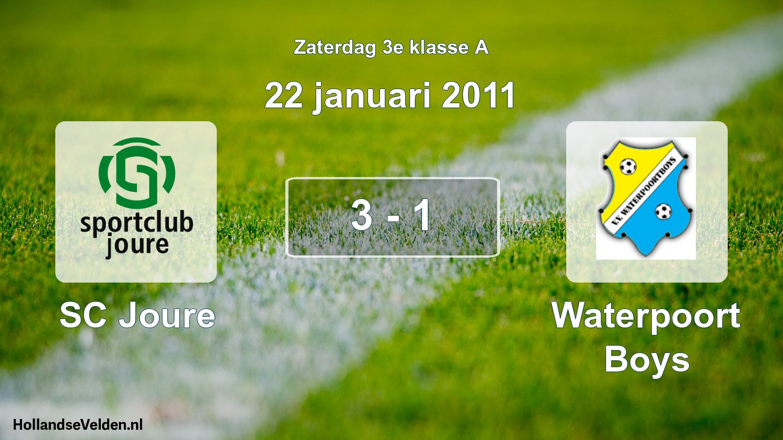 Total number of matches played: SC Joure - Waterpoort Boys 3 - 1 (22 January 2011)