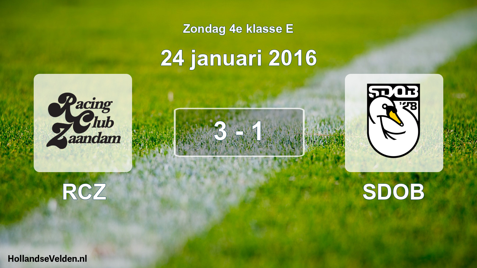 Total number of matches played: RCZ - SDOB 3 - 1 (24 January 2016)