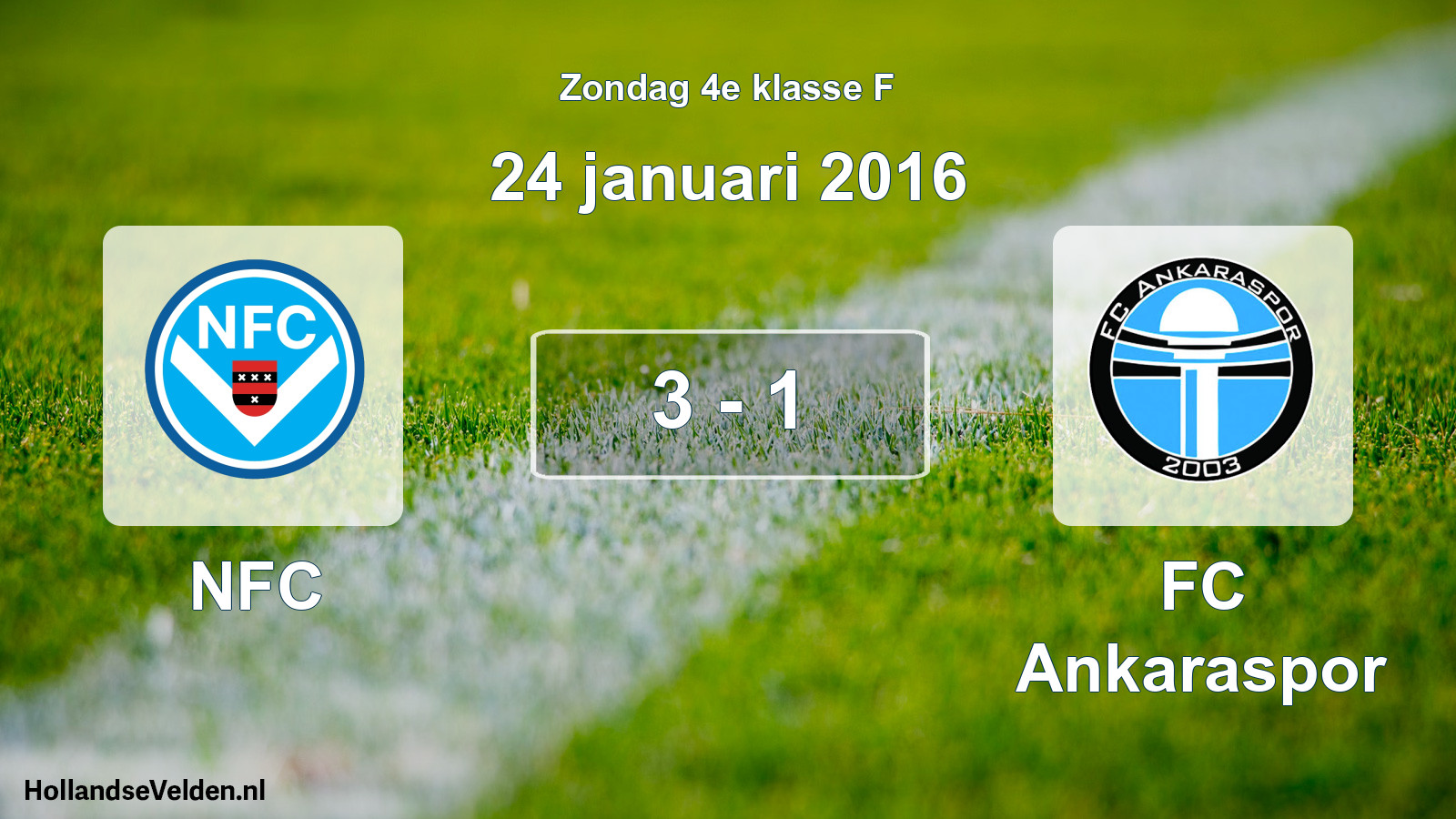 Total number of matches played: NFC - FC Ankaraspor 3 - 1 (24 January 2016)