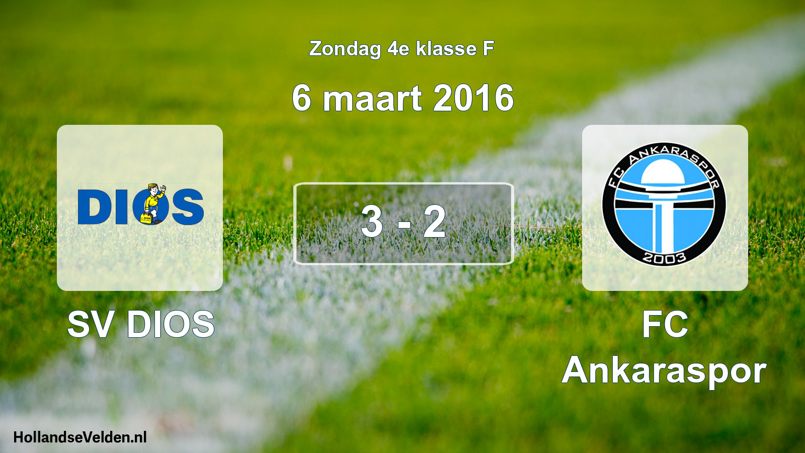 Total number of matches played: SV DIOS - FC Ankaraspor 3 - 2 (6 March 2016)