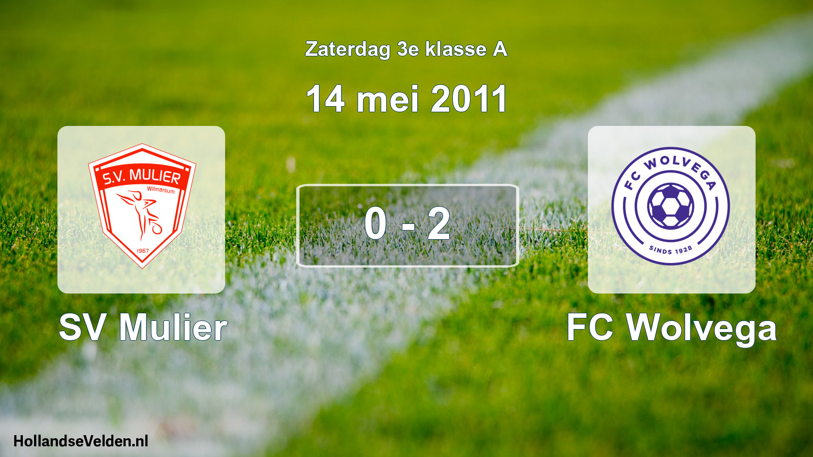 Total number of matches played: SV Mulier - FC Wolvega 0 - 2 (14 May 2011)