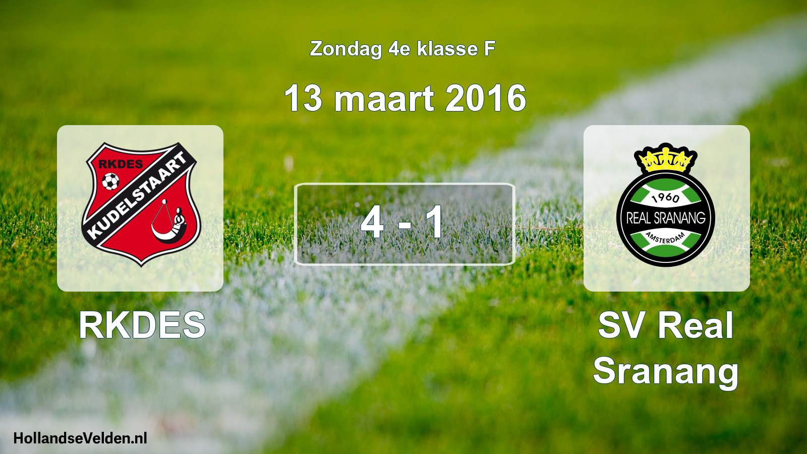 Total number of matches played: RKDES - SV Real Sranang 4 - 1 (13 March 2016)