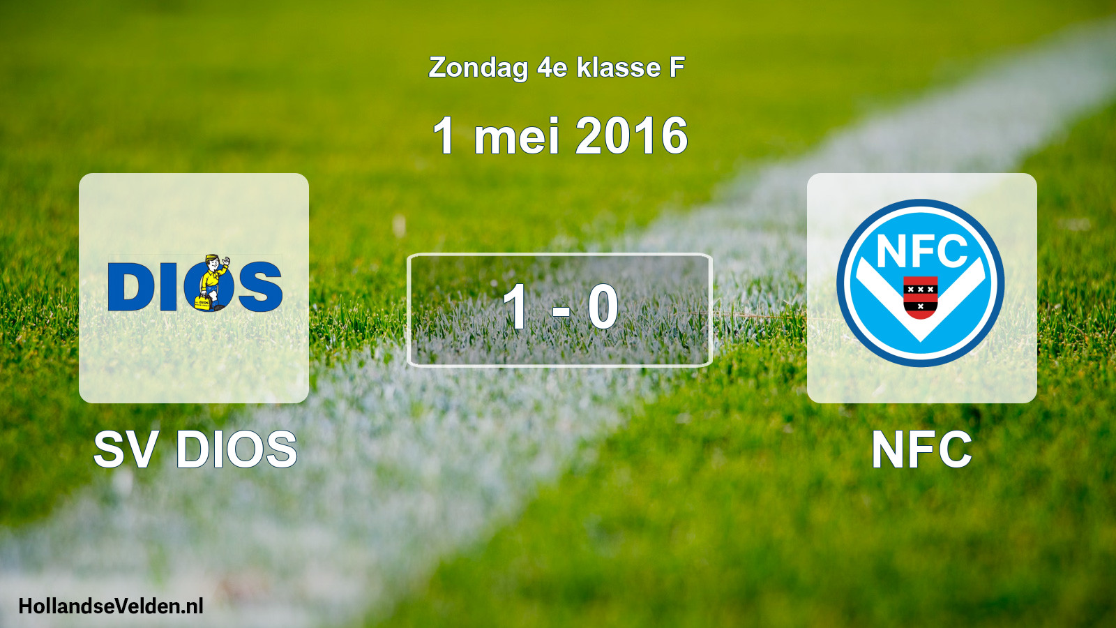 Total number of matches played: SV DIOS - NFC 1 - 0 (1 May 2016)
