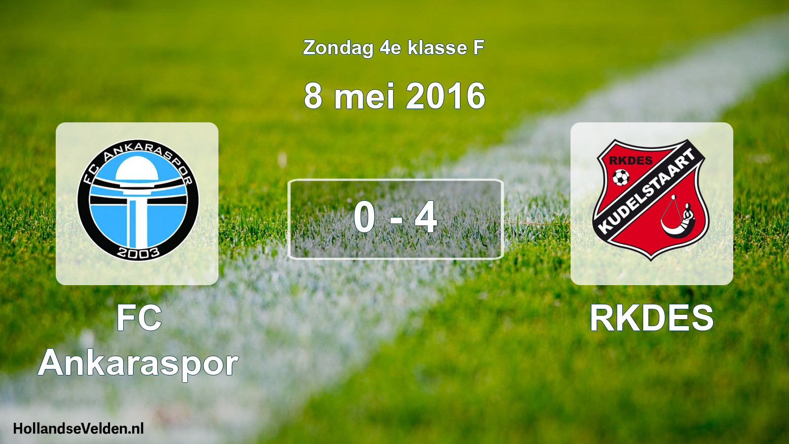 Total number of matches played: FC Ankaraspor - RKDES 0 - 4 (8 May 2016)