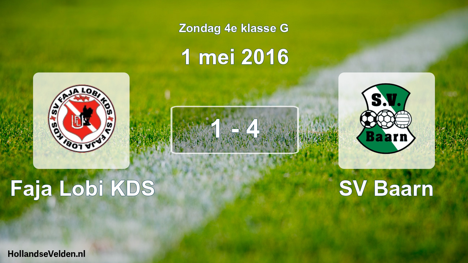 Total number of matches played: Faja Lobi KDS - SV Baarn 1 - 4 (1 May 2016)