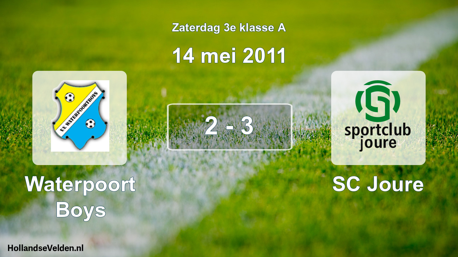 Total number of matches played: Waterpoort Boys - SC Joure 2 - 3 (14 May 2011)