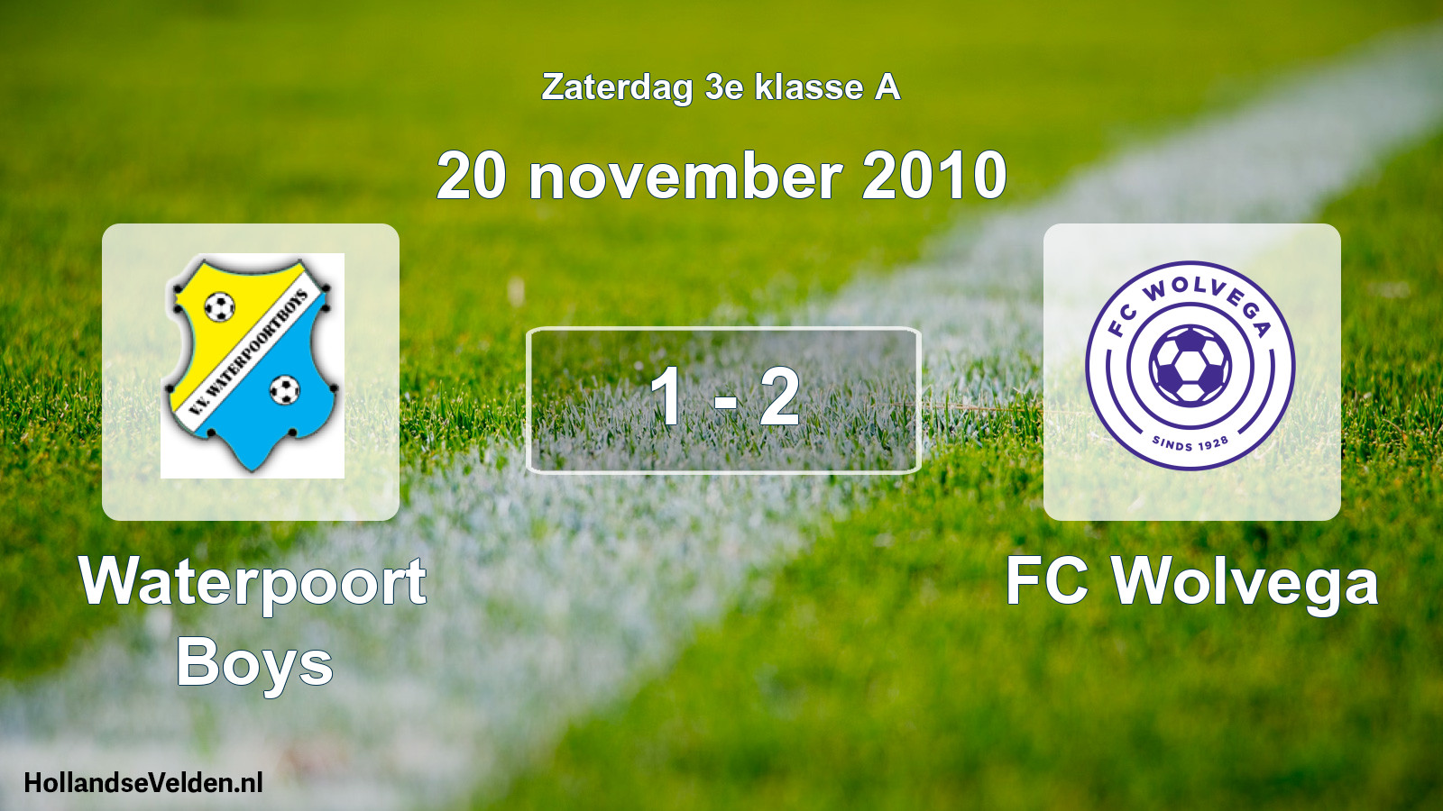 Total number of matches played: Waterpoort Boys - FC Wolvega 1 - 2 (20 November 2010)