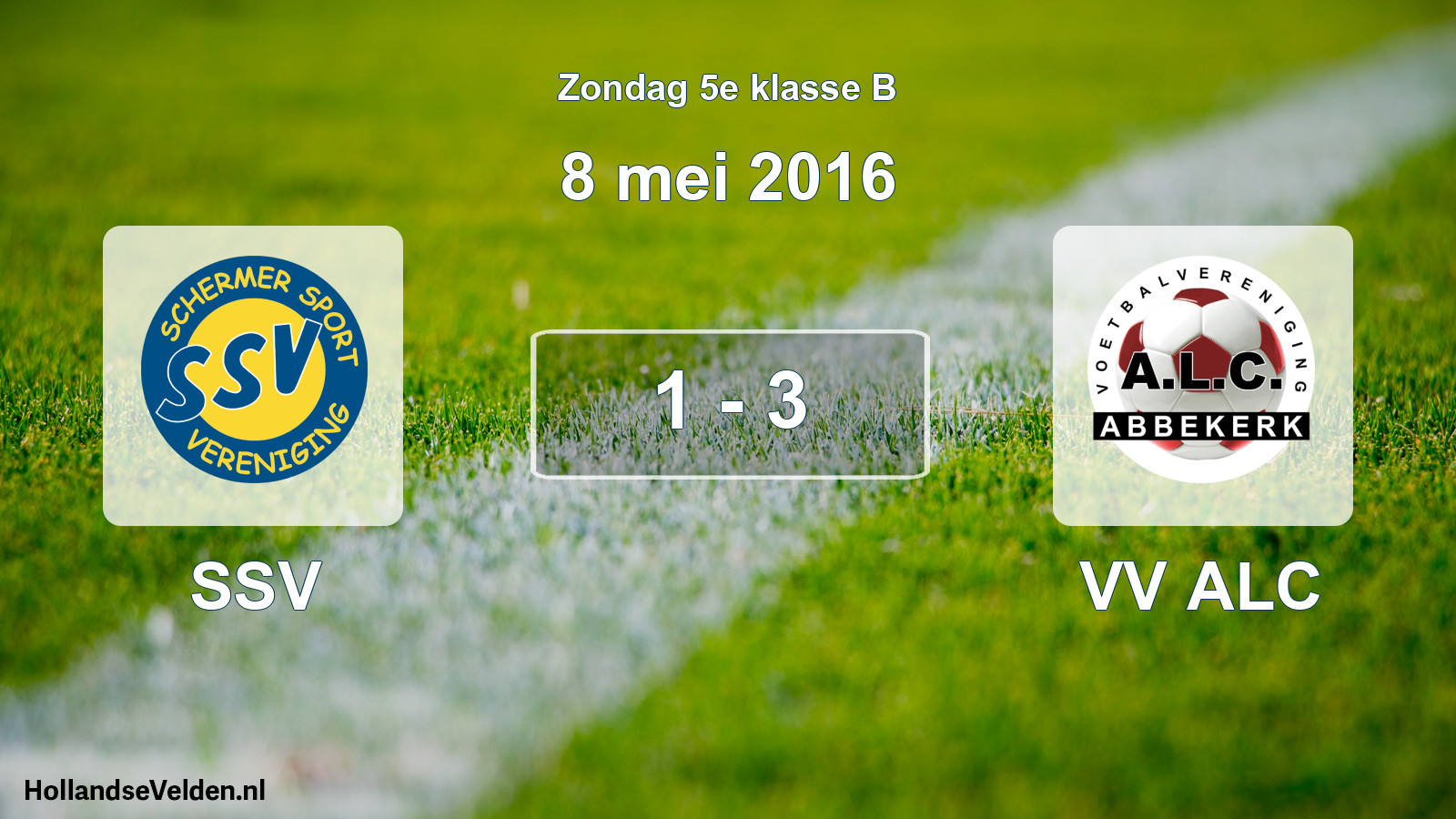 Total number of matches played: SSV - VV ALC 1 - 3 (8 May 2016)
