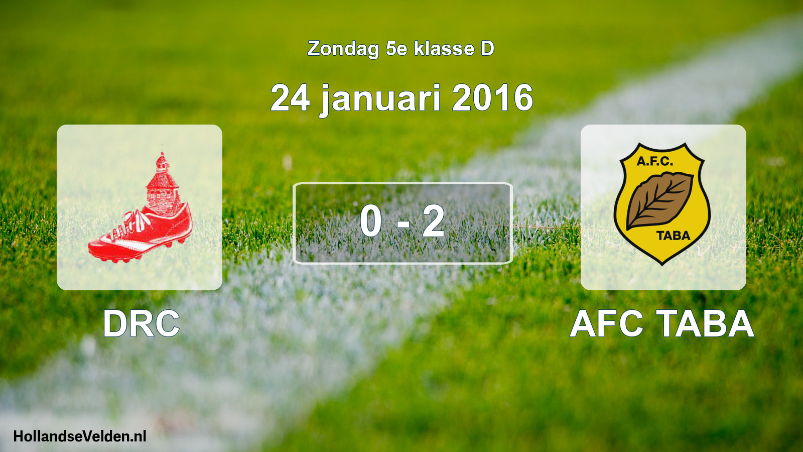 Total number of matches played: DRC - AFC TABA 0 - 2 (24 January 2016)