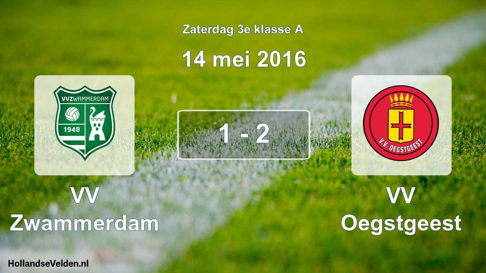 Total number of matches played: VV Zwammerdam - VV Oegstgeest 1 - 2 (14 May 2016)